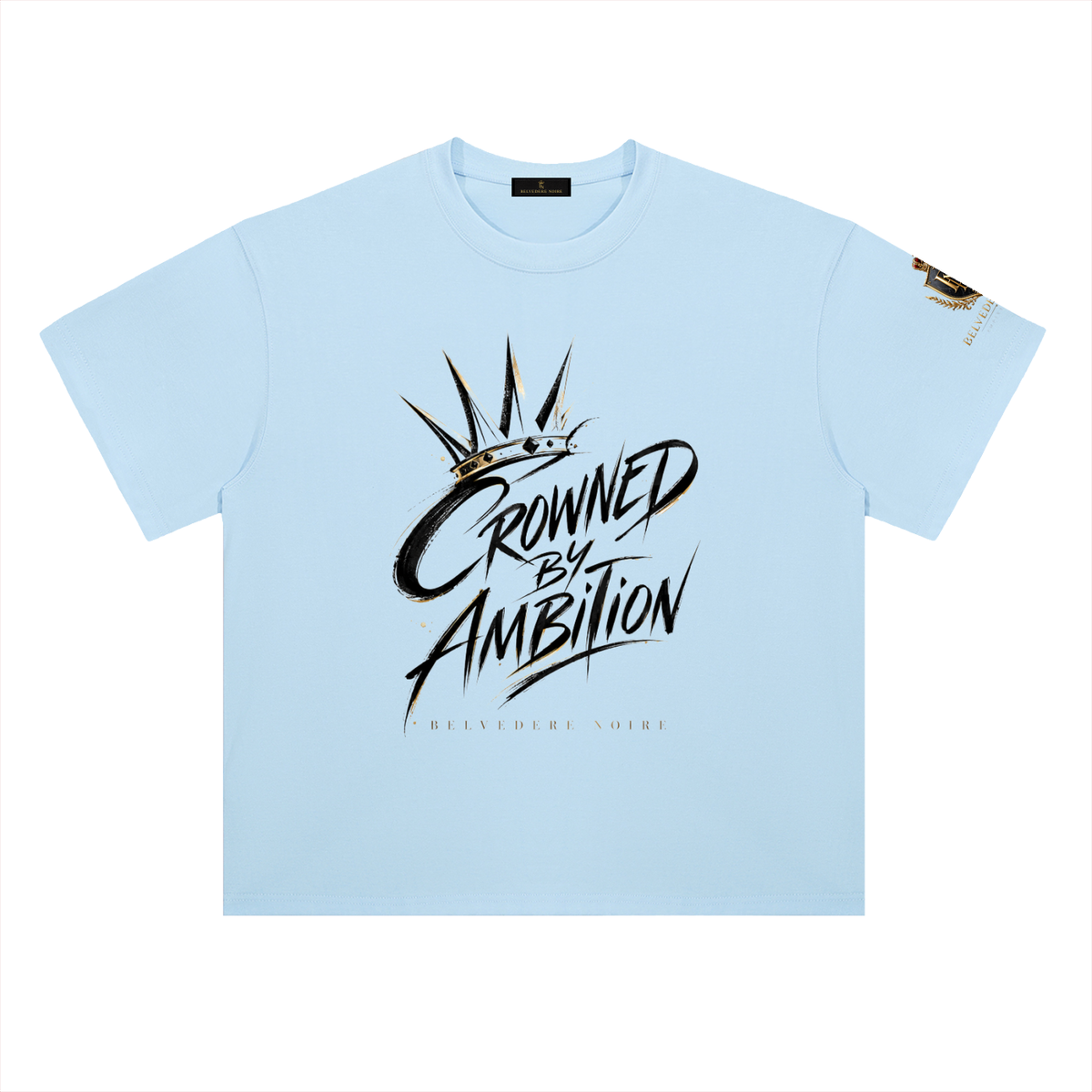 Belvedere Noire Heavyweight Drop Shoulder T-Shirt in lucent white