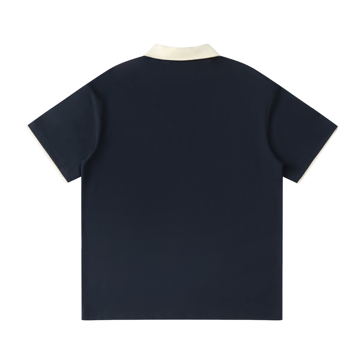 Belvedere Noire Contrast Collar Raglan Polo Shirt in purple