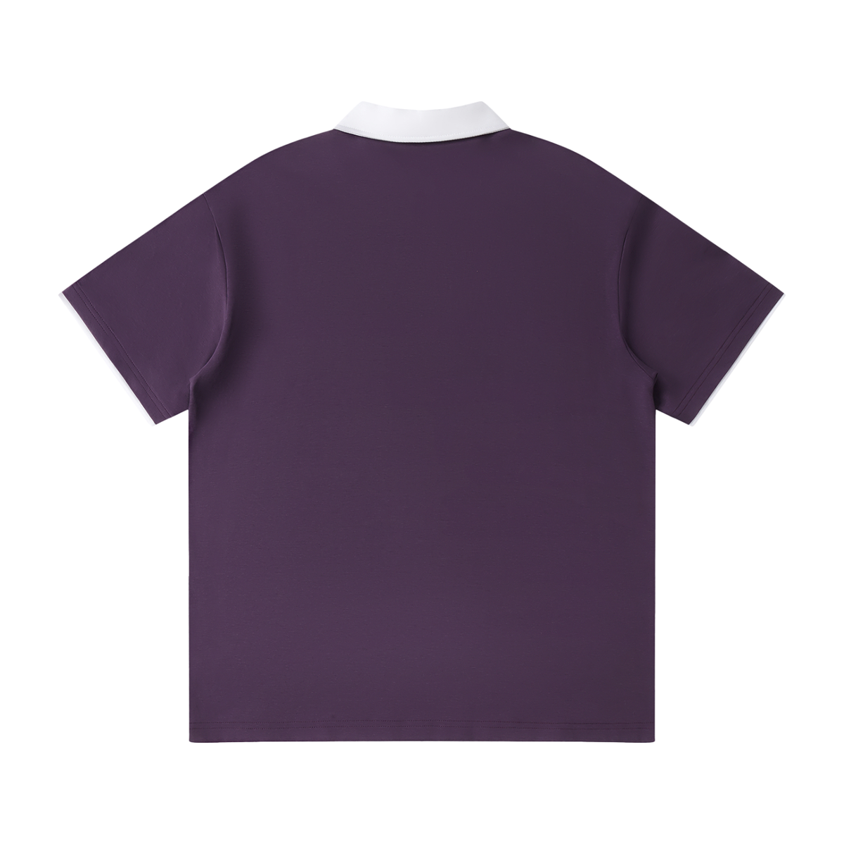 Belvedere Noire Contrast Collar Raglan Polo Shirt in black
