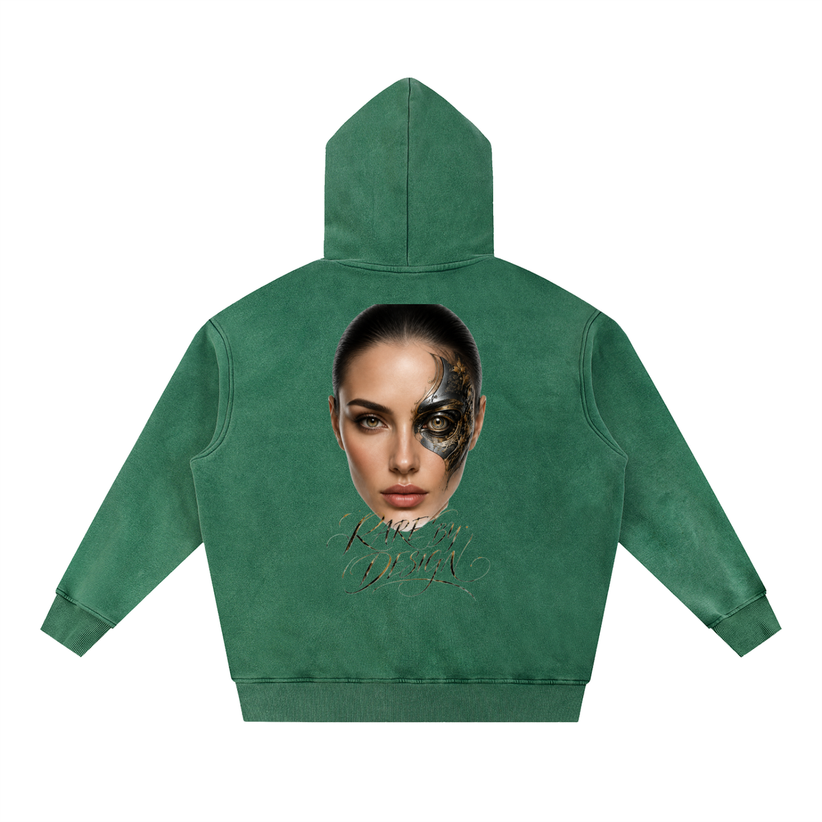 Belvedere Noire Snow Wash Fleece Oversized Hoodie — Unisex 355gsm Washed Streetwear Hoodie