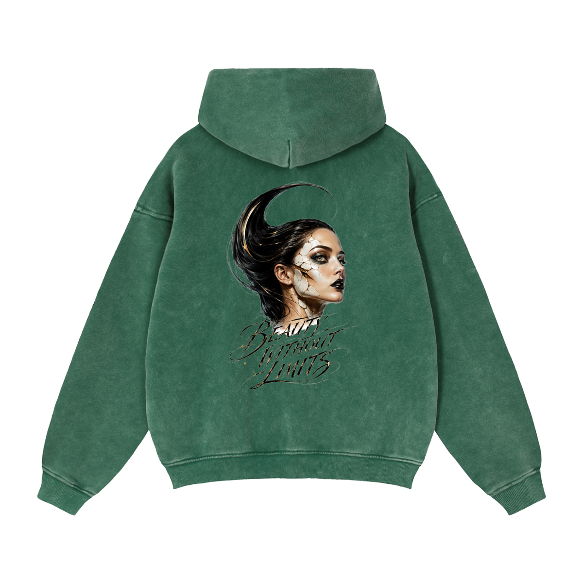 Belvedere Noire Zip-Through Boxy Fleece Hoodie — Unisex 355gsm Oversized Zip Hoodie