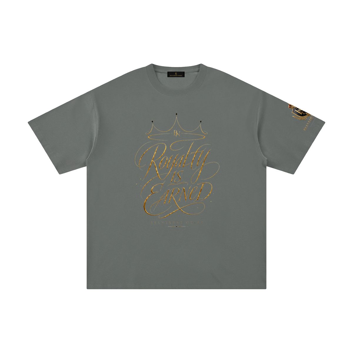 Belvedere Noire Pure Cotton T-Shirt — Unisex 230gsm Everyday Streetwear Tee