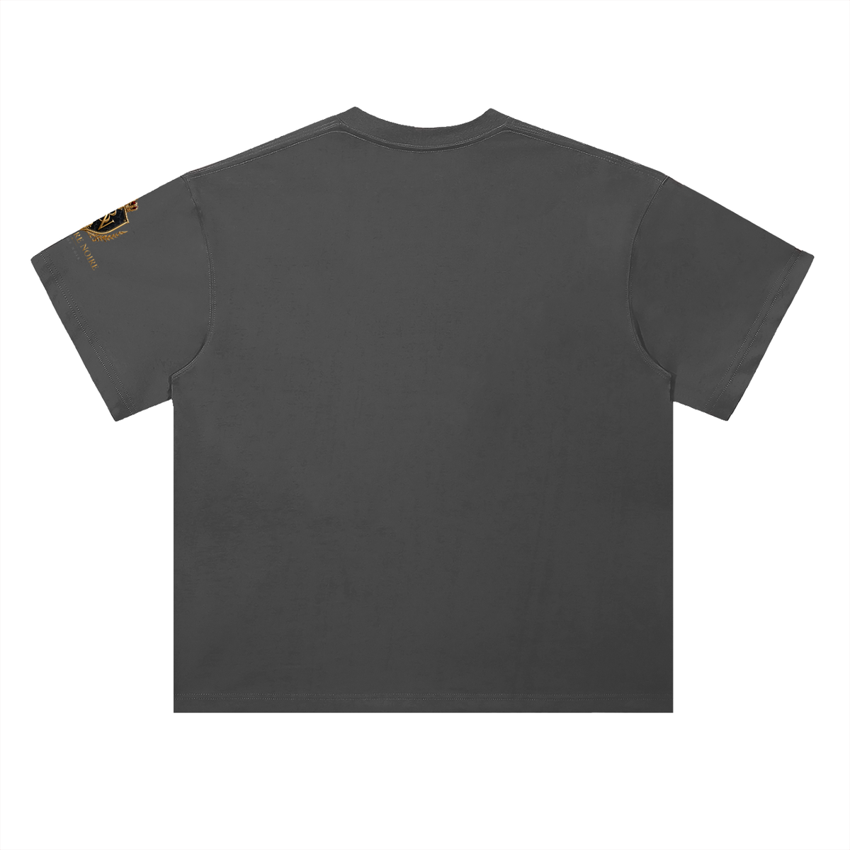 Belvedere Noire Heavyweight Drop Shoulder T-Shirt — Unisex Pure Cotton Oversized Tee