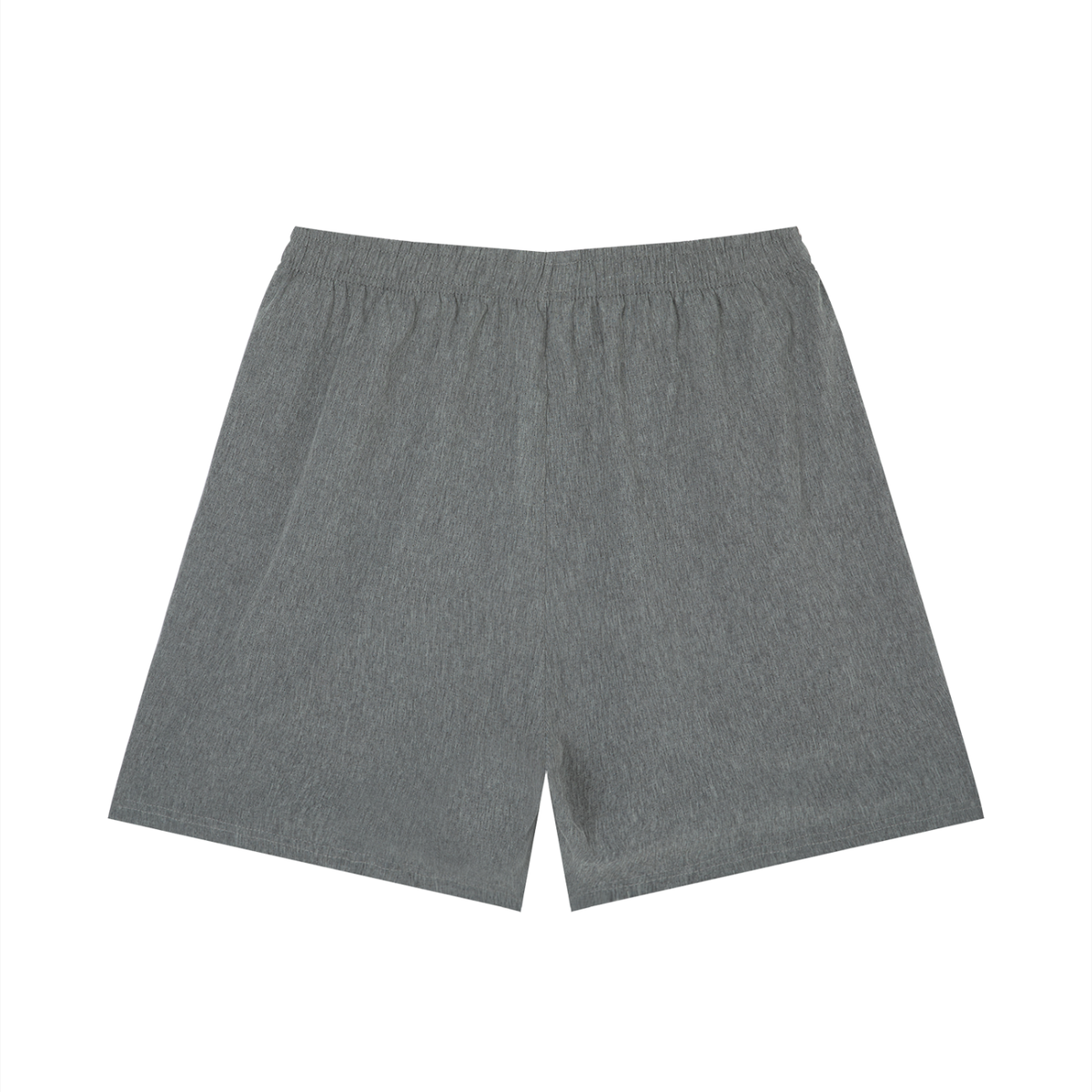 Belvedere Noire Loose Fit Elastic Waist Shorts in grey, back view