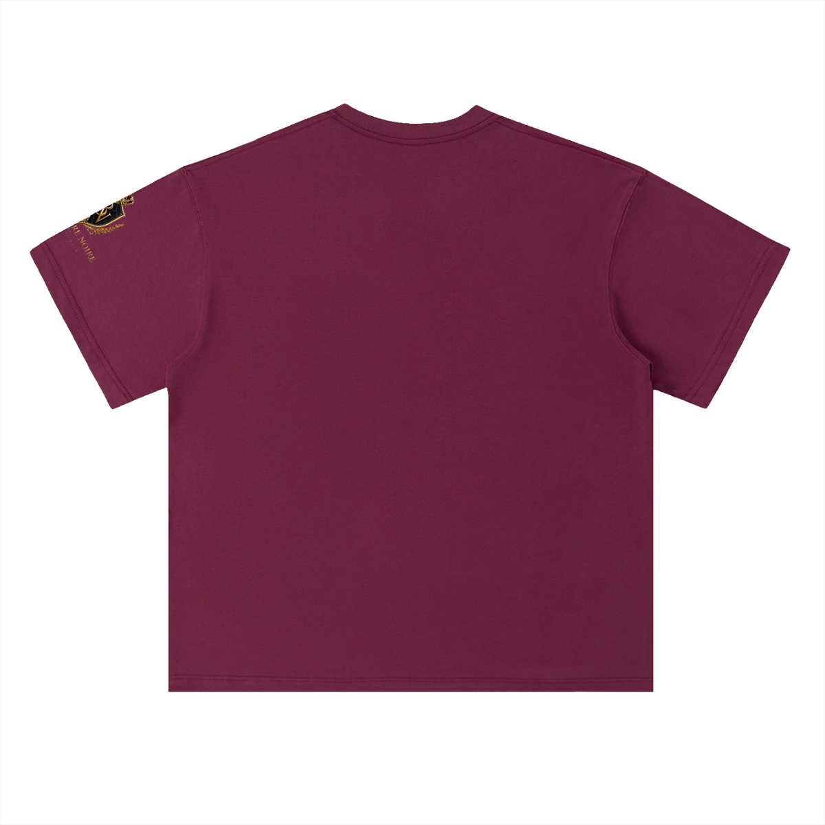 Belvedere Noire Heavyweight Drop Shoulder T-Shirt — Unisex Pure Cotton Oversized Tee