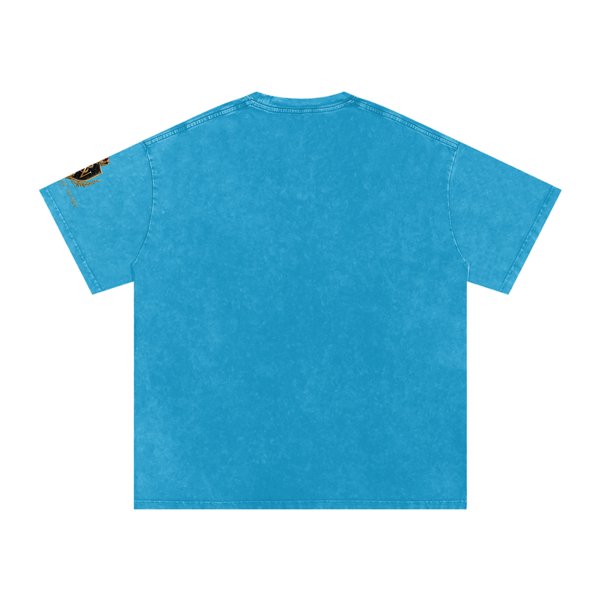 Belvedere Noire Snow Washed Oversized Cotton T-Shirt — Unisex 250gsm Vintage Wash Tee