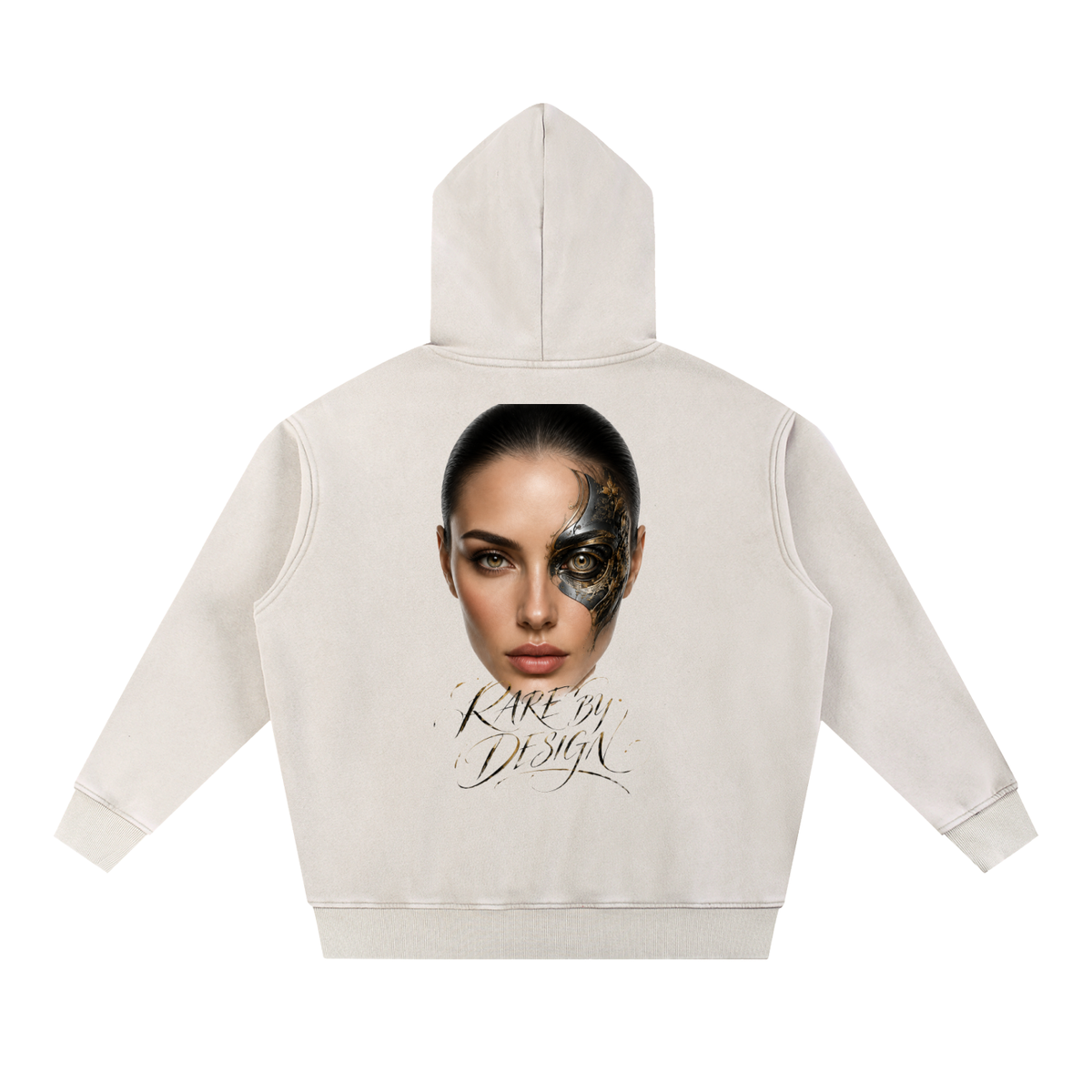 Brushed fleece interior detail on the Belvedere Noire Snow Wash Hoodie
