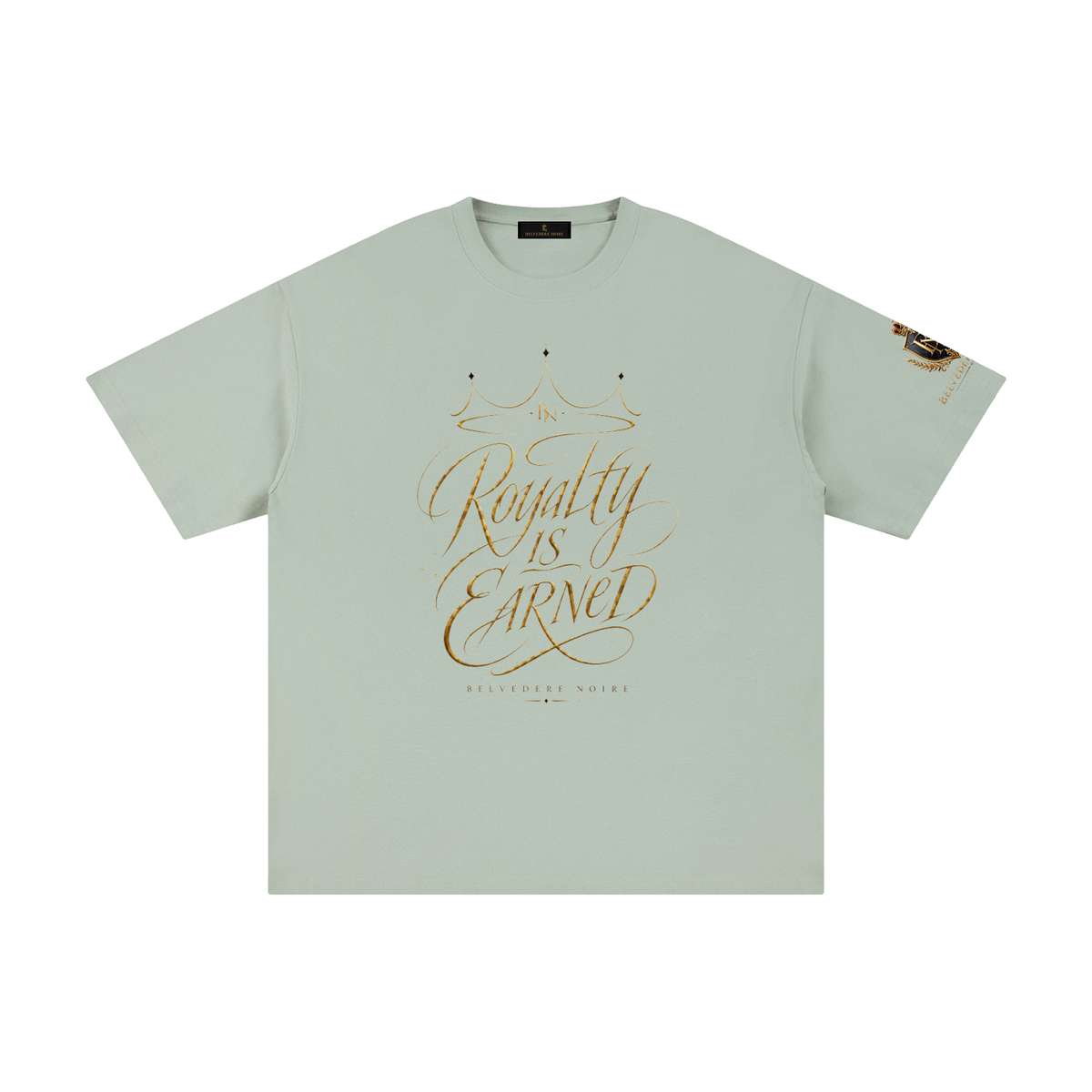 Belvedere Noire Pure Cotton T-Shirt — Unisex 230gsm Everyday Streetwear Tee
