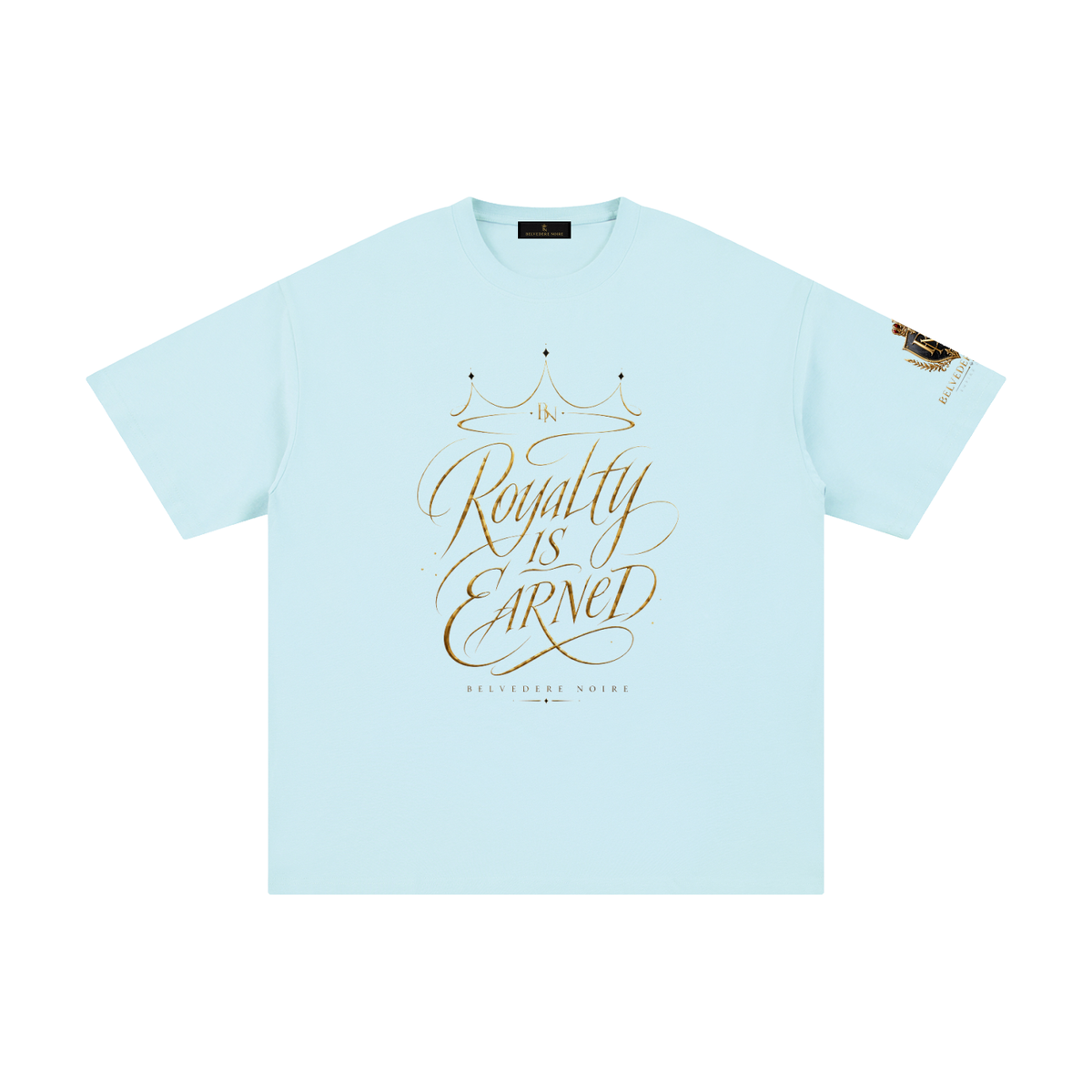 Belvedere Noire Pure Cotton T-Shirt — Unisex 230gsm Everyday Streetwear Tee