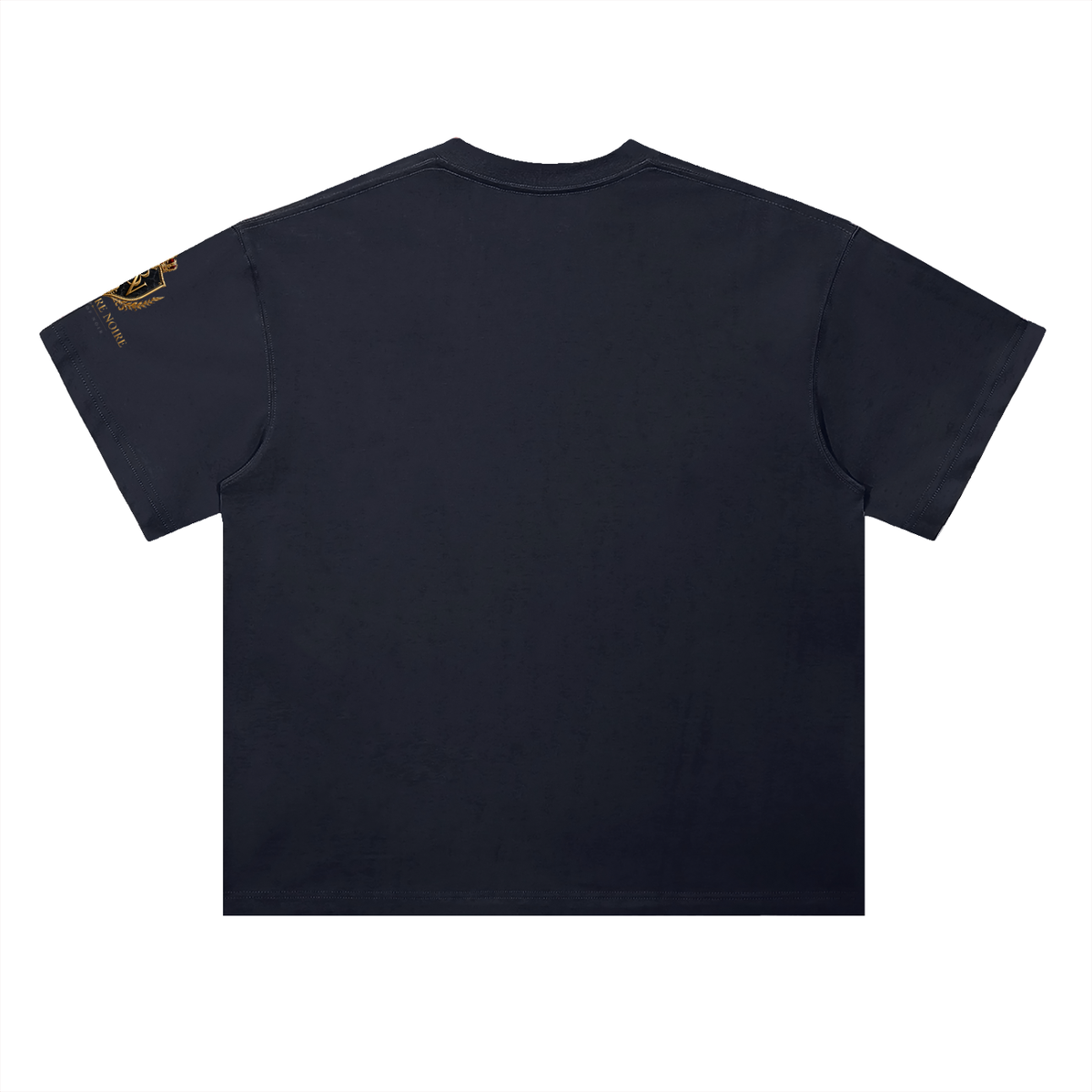 Belvedere Noire Heavyweight Drop Shoulder T-Shirt — Unisex Pure Cotton Oversized Tee
