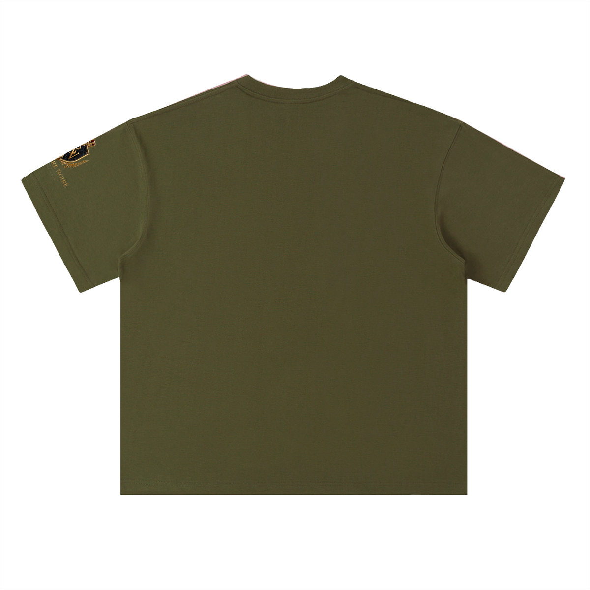 Belvedere Noire Heavyweight Drop Shoulder T-Shirt — Unisex Pure Cotton Oversized Tee