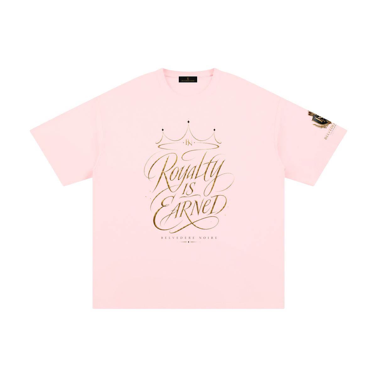 Belvedere Noire Pure Cotton T-Shirt — Unisex 230gsm Everyday Streetwear Tee