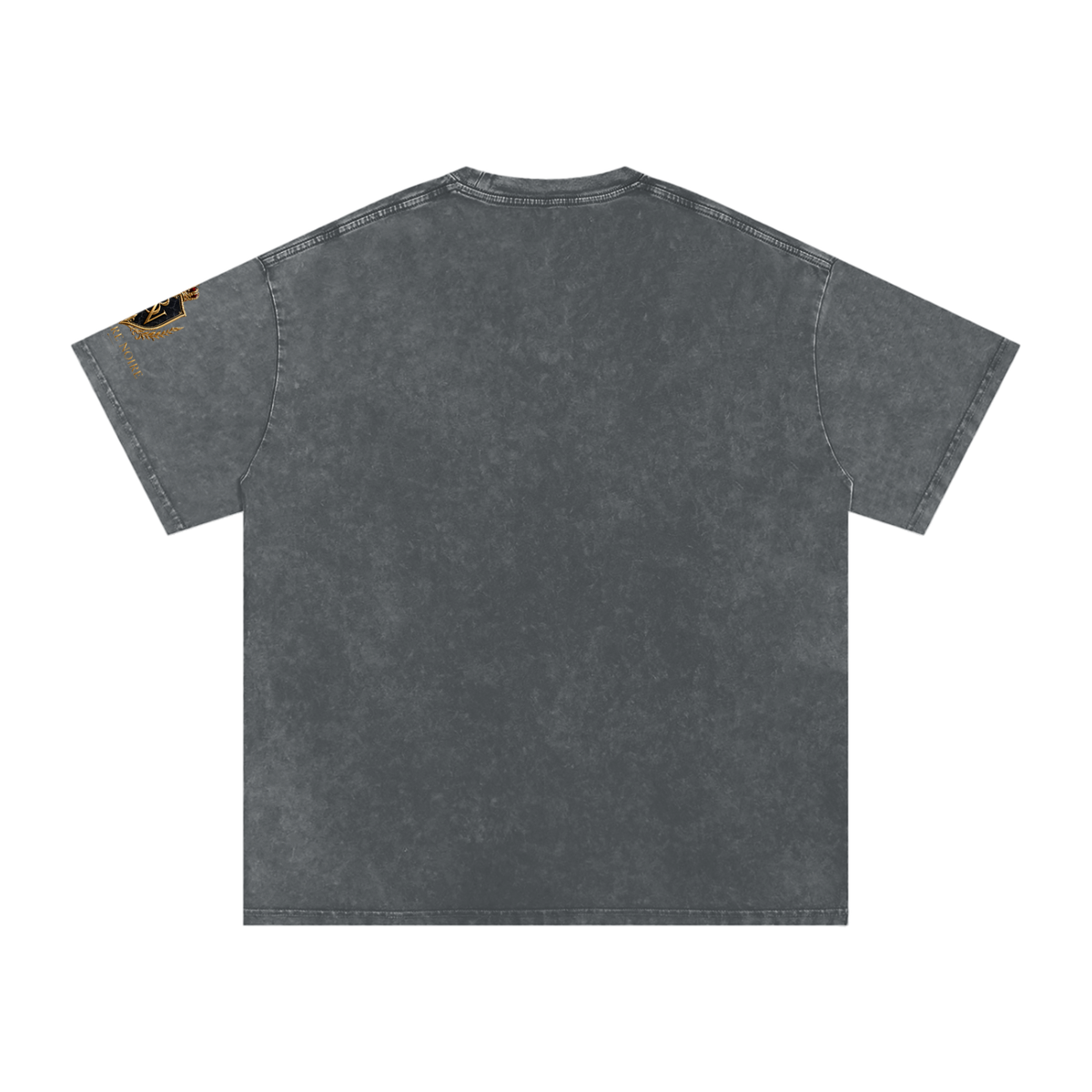 Belvedere Noire Snow Washed Oversized Cotton T-Shirt — Unisex 250gsm Vintage Wash Tee