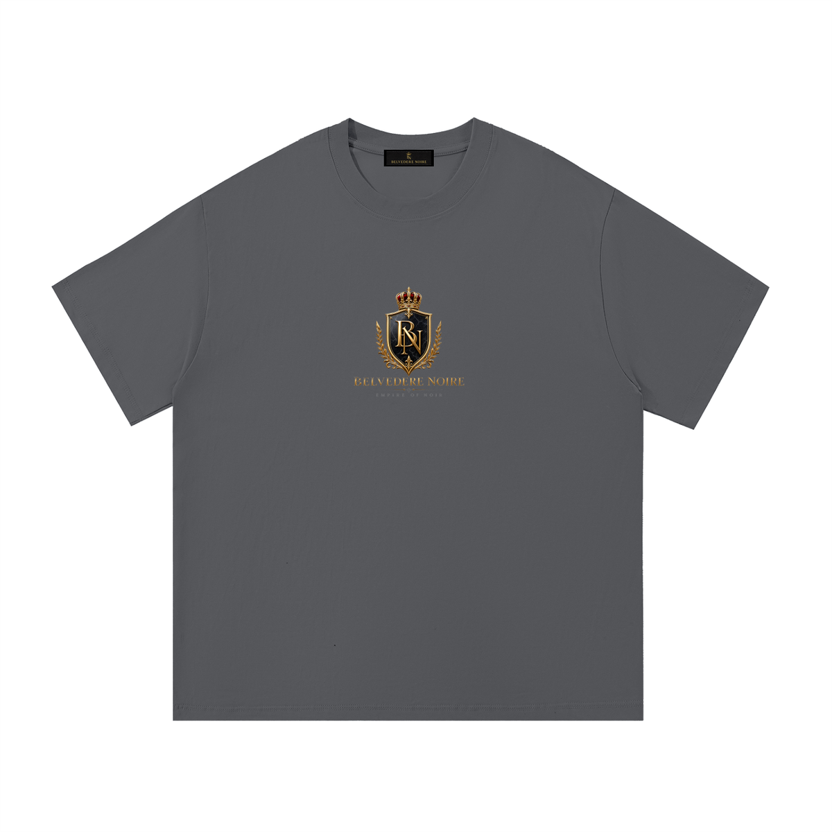 Belvedere Noire Essential Cotton T-Shirt — Unisex 260gsm Oversized Streetwear Tee