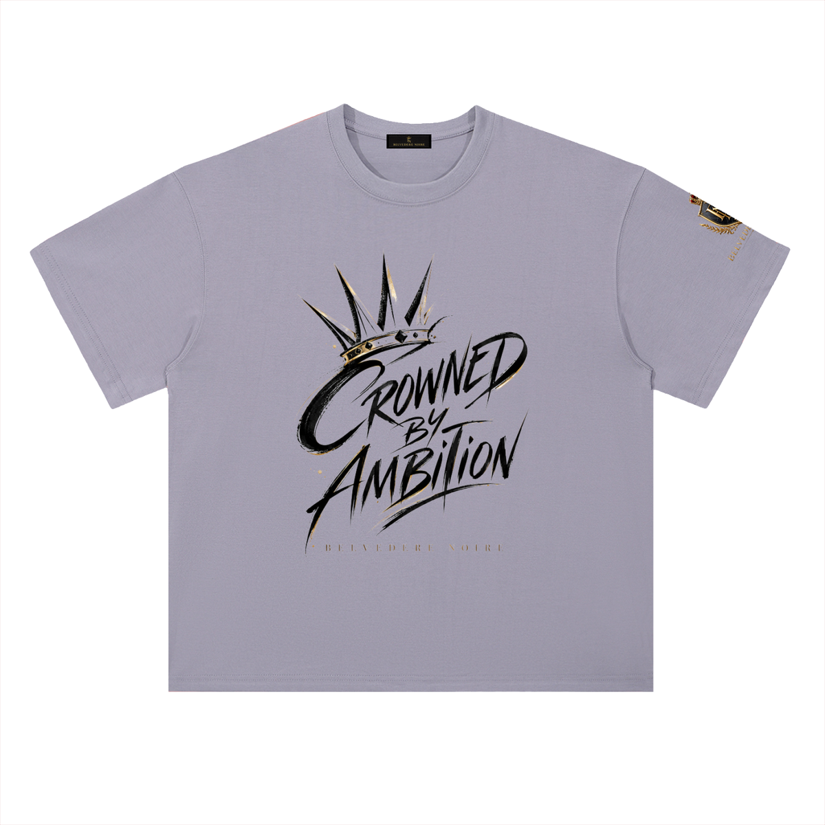 Belvedere Noire Heavyweight Drop Shoulder T-Shirt in wine red
