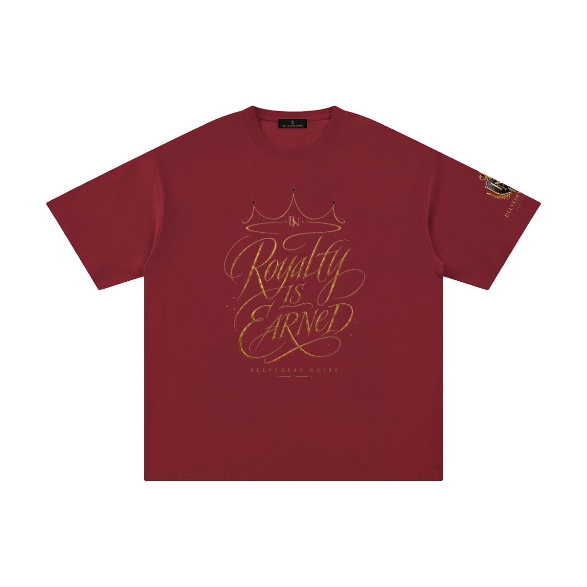 Belvedere Noire Pure Cotton T-Shirt — Unisex 230gsm Everyday Streetwear Tee