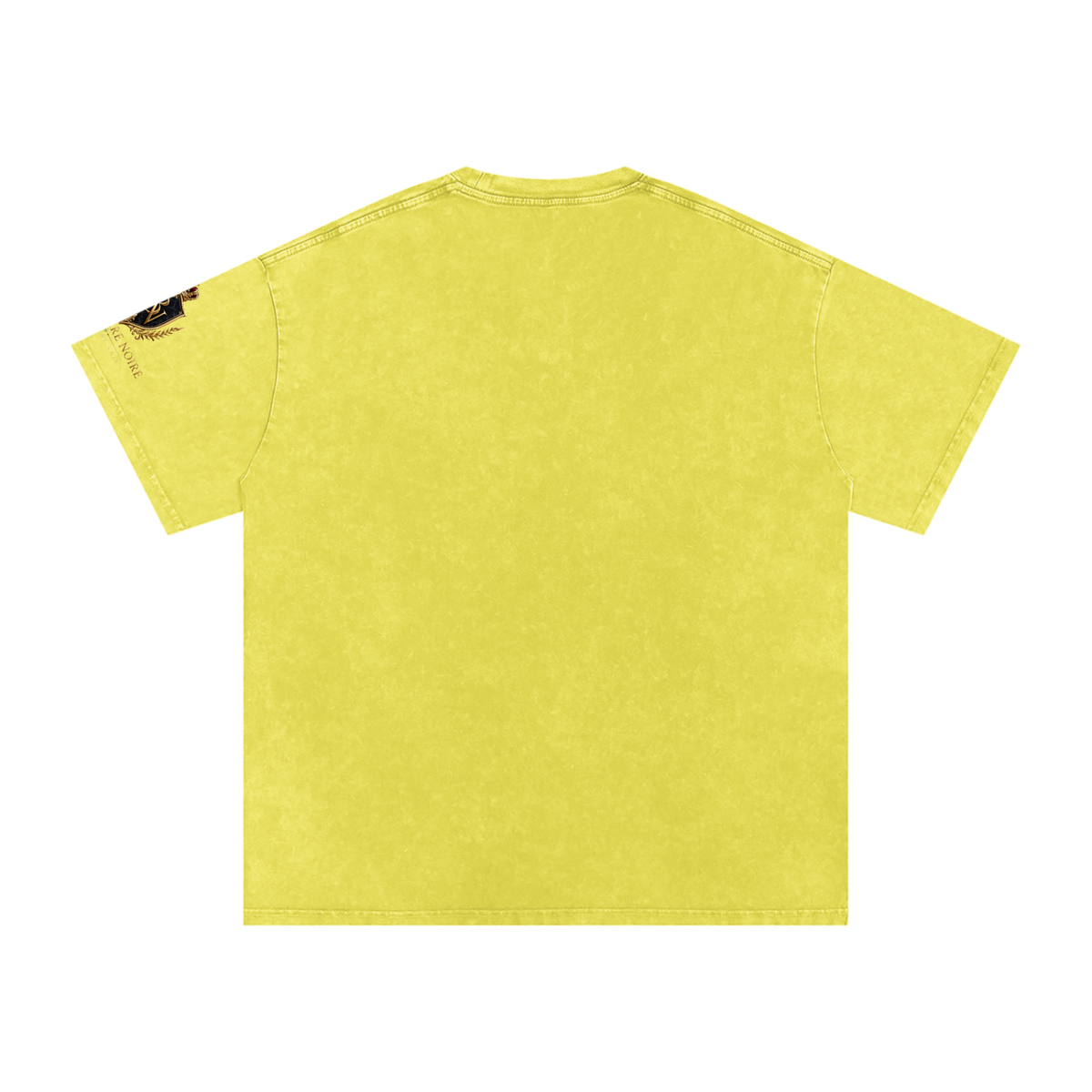 Belvedere Noire Snow Washed Oversized Cotton T-Shirt — Unisex 250gsm Vintage Wash Tee