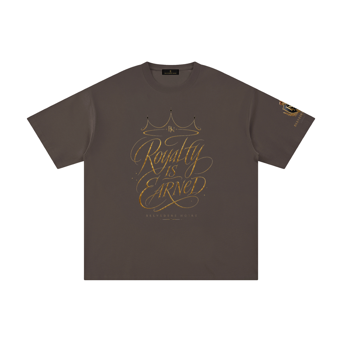 Belvedere Noire Pure Cotton T-Shirt — Unisex 230gsm Everyday Streetwear Tee