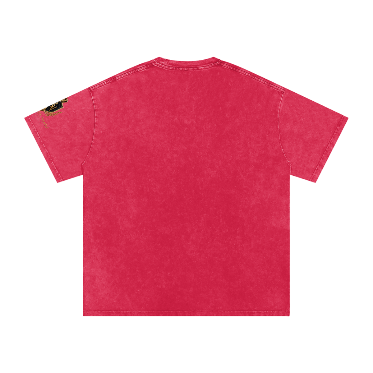Belvedere Noire Snow Washed Oversized Cotton T-Shirt — Unisex 250gsm Vintage Wash Tee