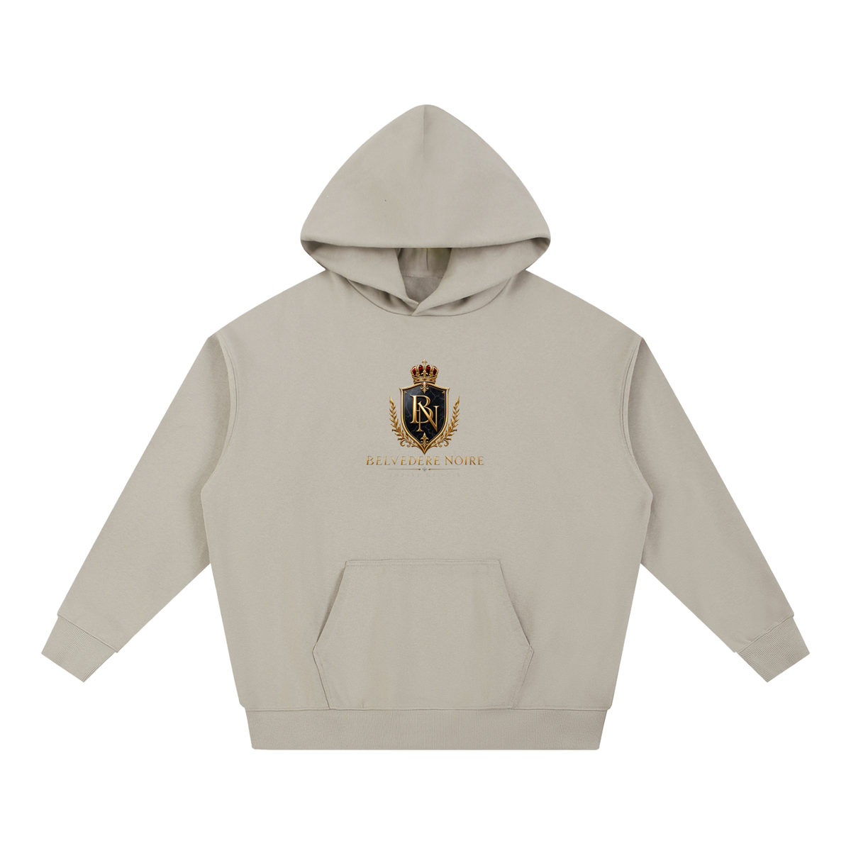 Belvedere Noire Essential Heavyweight Hoodie in navy blue