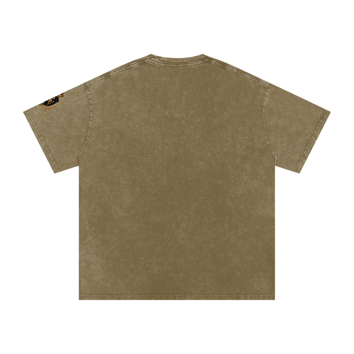 Belvedere Noire Snow Washed Oversized Cotton T-Shirt — Unisex 250gsm Vintage Wash Tee