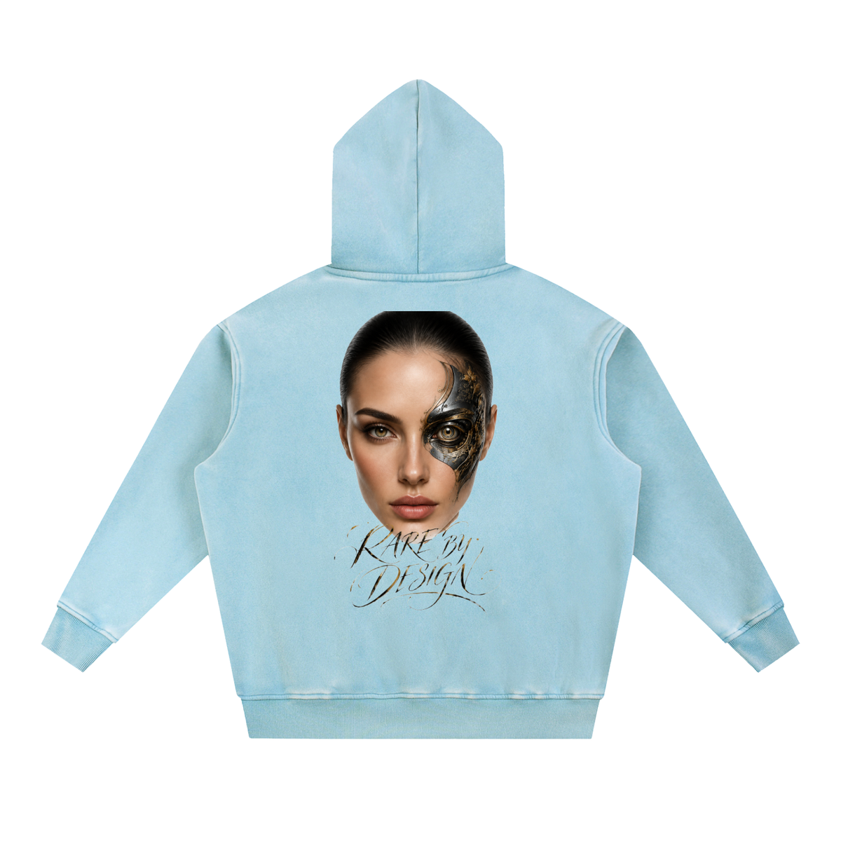 Belvedere Noire Snow Wash Fleece Oversized Hoodie in red