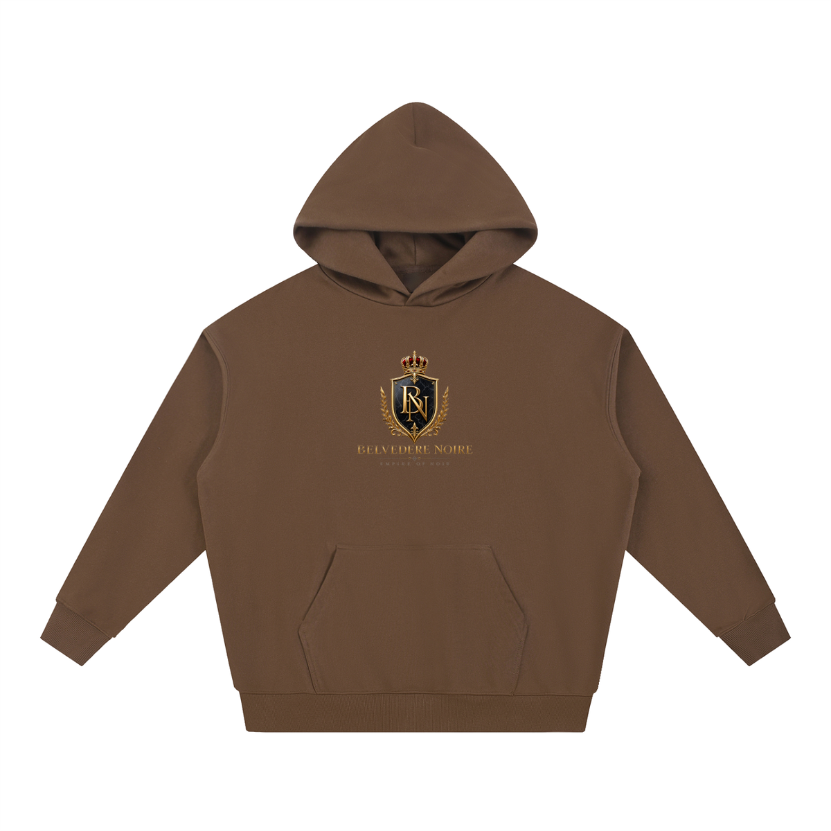 Belvedere Noire Essential Heavyweight Hoodie — Unisex 430gsm Oversized Premium Cotton Streetwear Hoodie