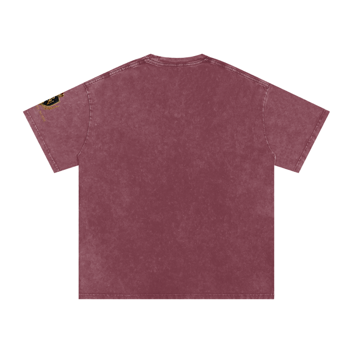 Belvedere Noire Snow Washed Oversized Cotton T-Shirt — Unisex 250gsm Vintage Wash Tee