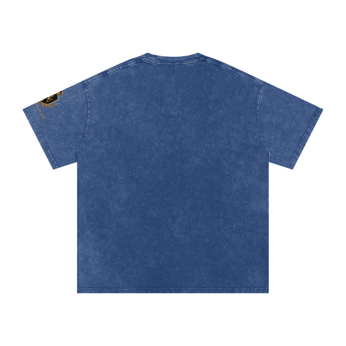 Belvedere Noire Snow Washed Oversized Cotton T-Shirt — Unisex 250gsm Vintage Wash Tee
