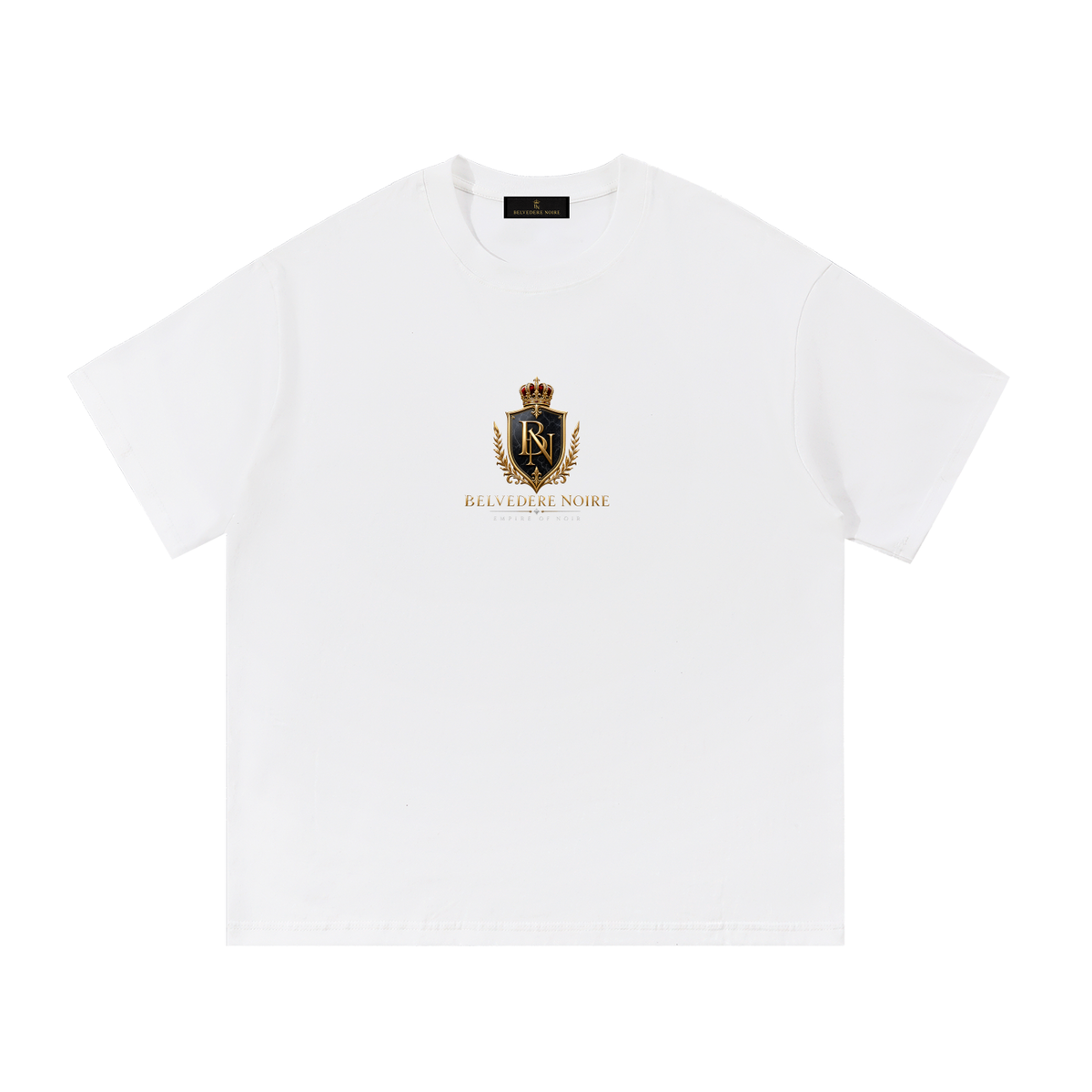 Belvedere Noire Essential Cotton T-Shirt — Unisex 260gsm Oversized Streetwear Tee