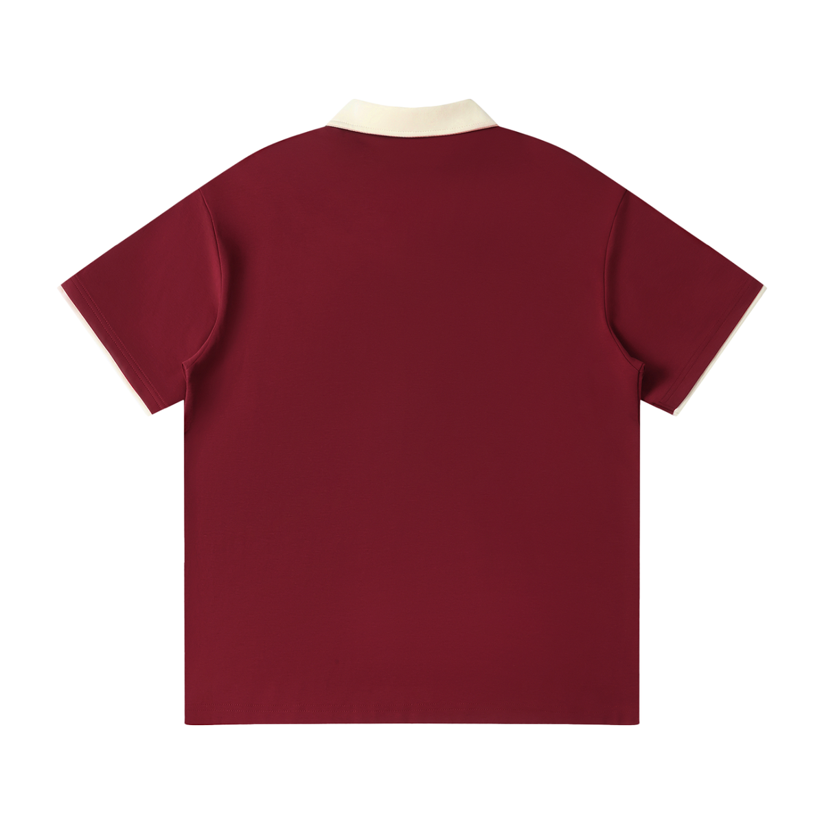 Belvedere Noire Contrast Collar Raglan Polo Shirt, raglan sleeve detail