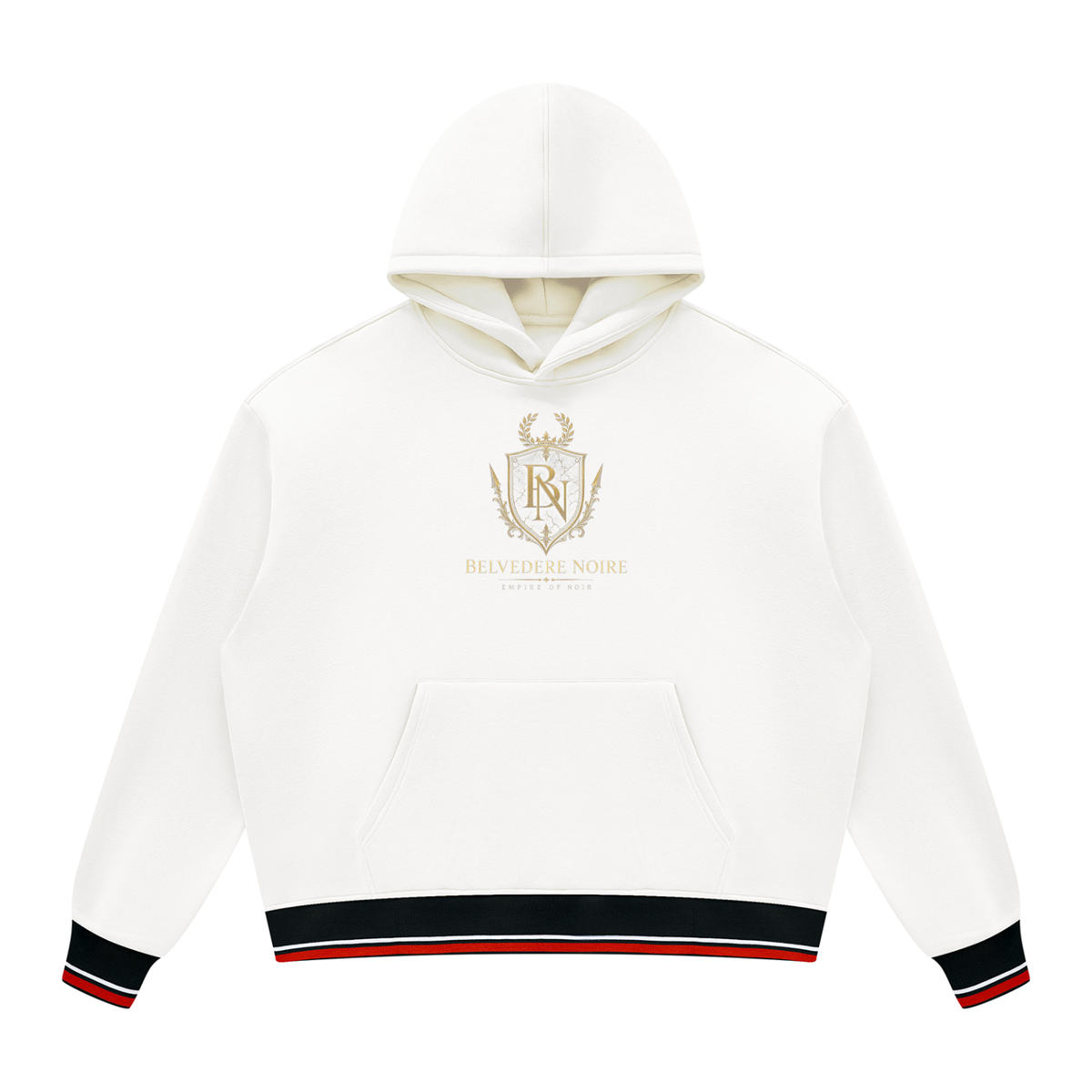 Belvedere Noire Oversized Colour Block Fleece Hoodie — Unisex 345gsm Streetwear Hoodie