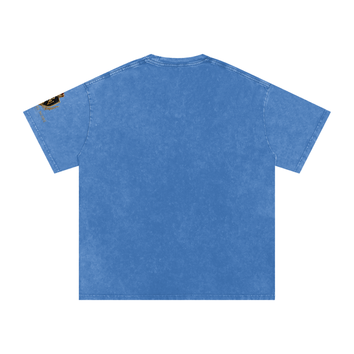 Belvedere Noire Snow Washed Oversized Cotton T-Shirt — Unisex 250gsm Vintage Wash Tee