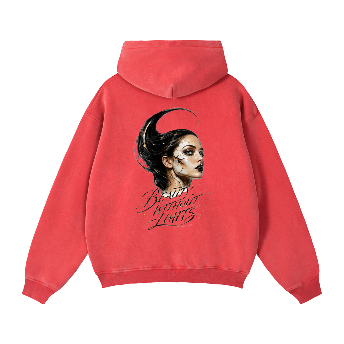 Belvedere Noire Zip-Through Boxy Fleece Hoodie — Unisex 355gsm Oversized Zip Hoodie
