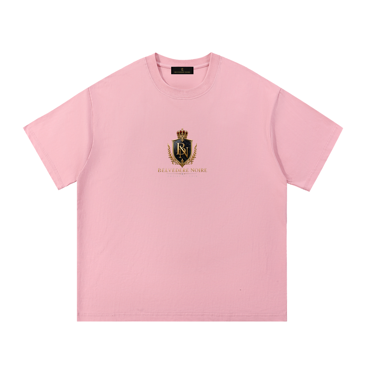 Belvedere Noire Essential Cotton T-Shirt in navy blue