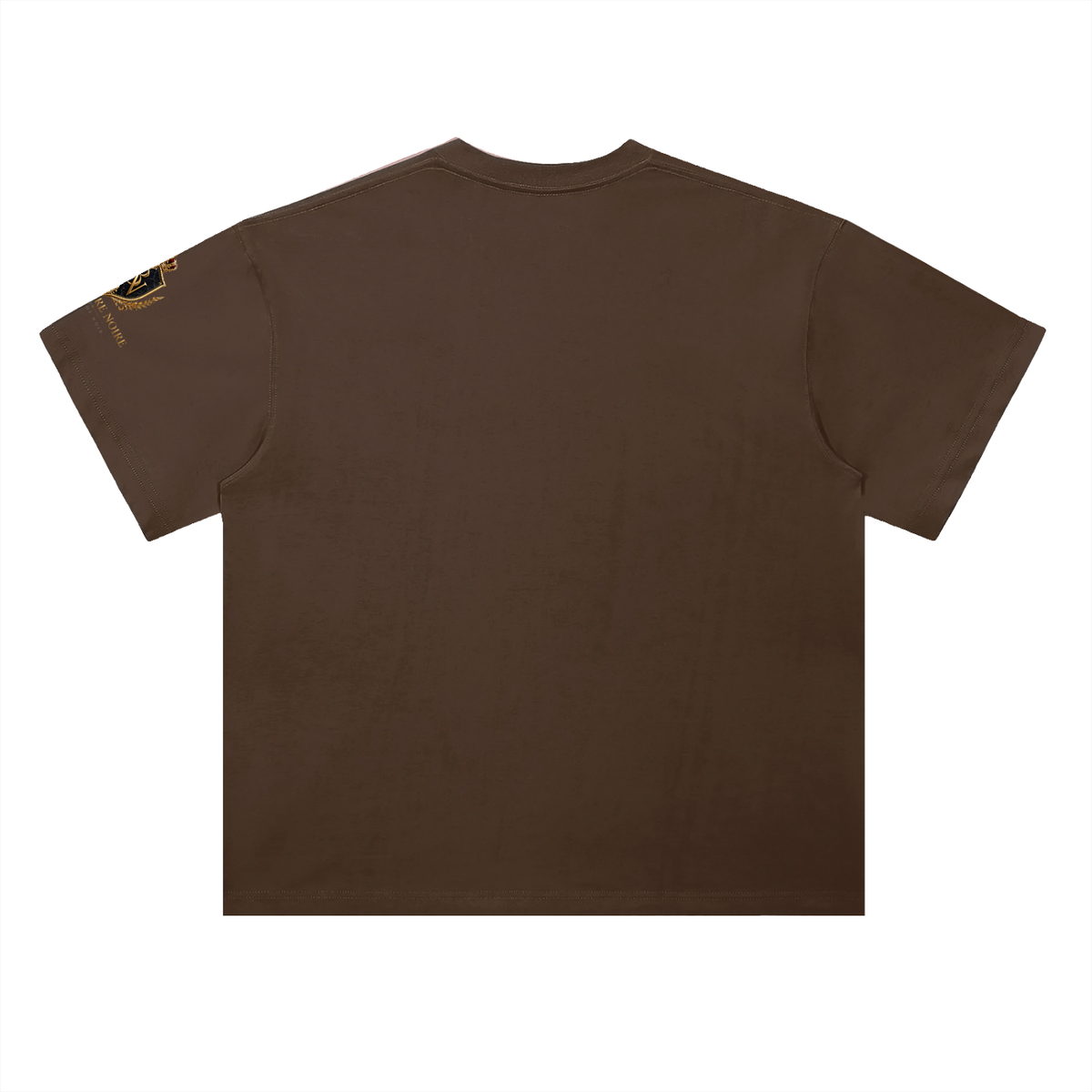 Belvedere Noire Heavyweight Drop Shoulder T-Shirt — Unisex Pure Cotton Oversized Tee