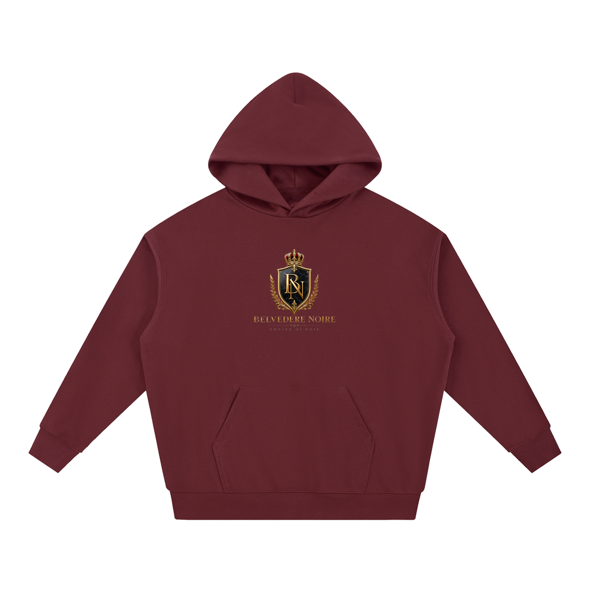Belvedere Noire Essential Heavyweight Hoodie — Unisex 430gsm Oversized Premium Cotton Streetwear Hoodie