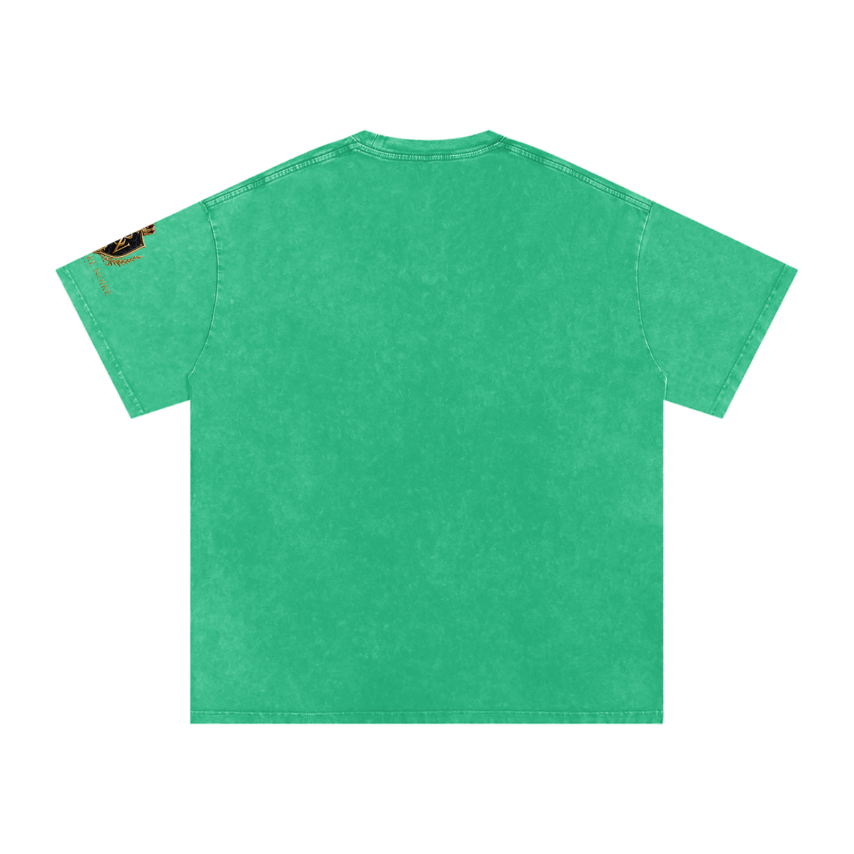 Belvedere Noire Snow Washed Oversized Cotton T-Shirt — Unisex 250gsm Vintage Wash Tee