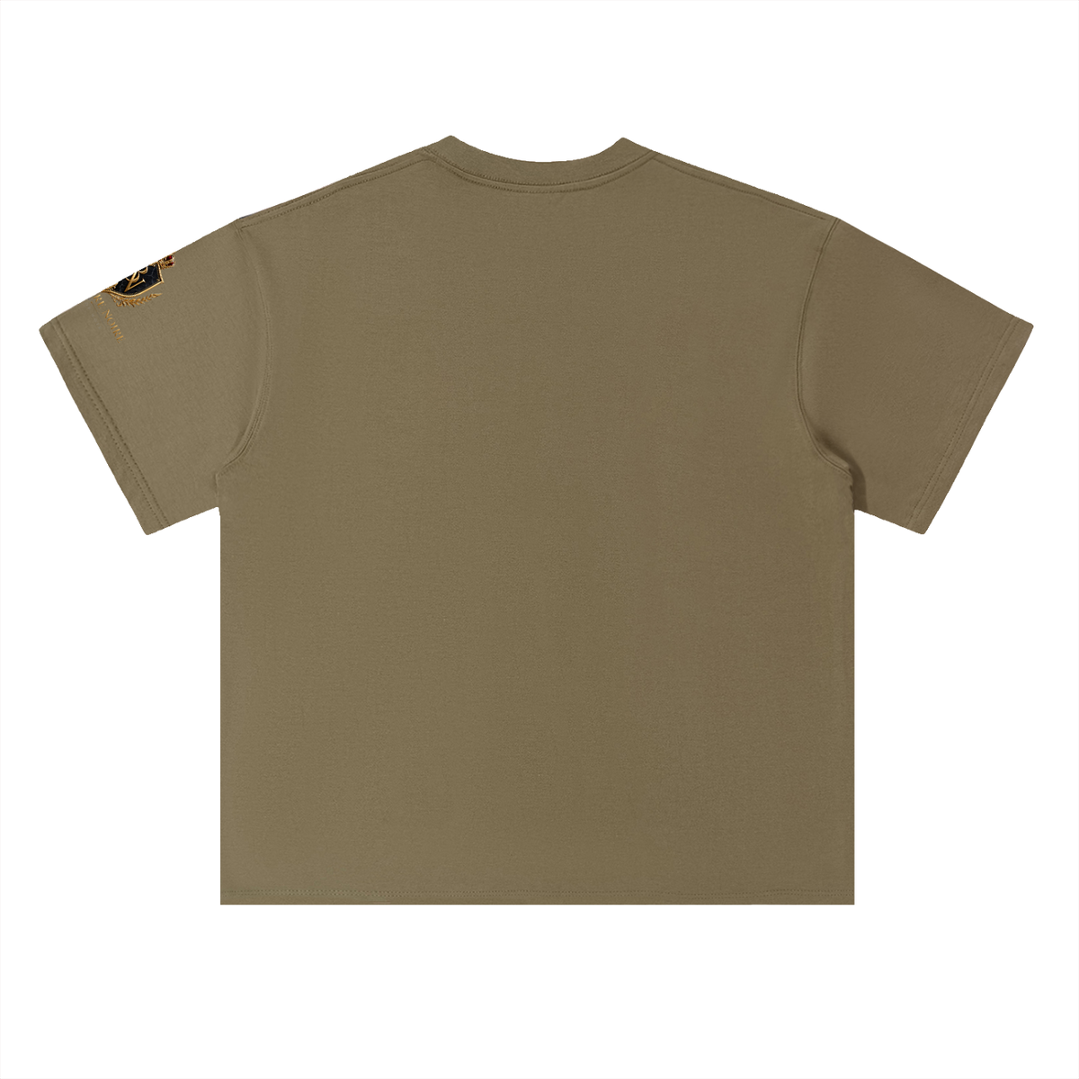 Belvedere Noire Heavyweight Drop Shoulder T-Shirt — Unisex Pure Cotton Oversized Tee