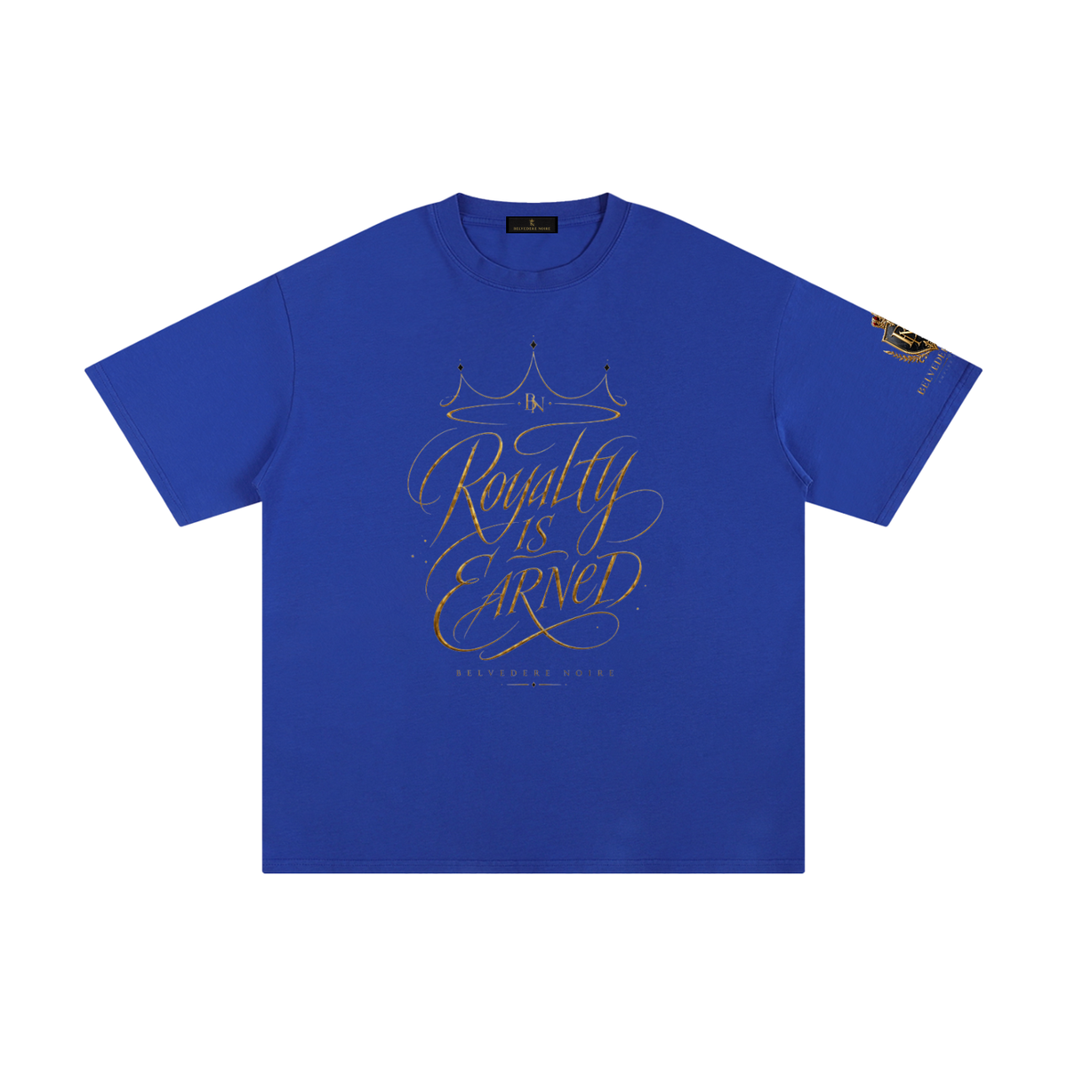 Belvedere Noire Pure Cotton T-Shirt — Unisex 230gsm Everyday Streetwear Tee
