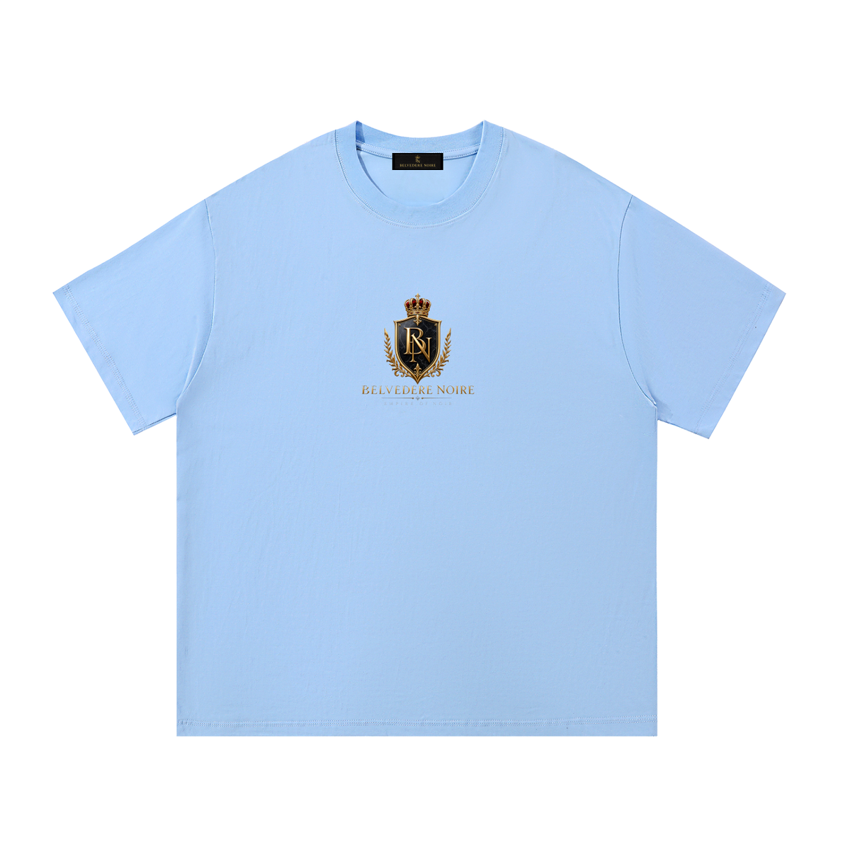 Belvedere Noire Essential Cotton T-Shirt in dark grey
