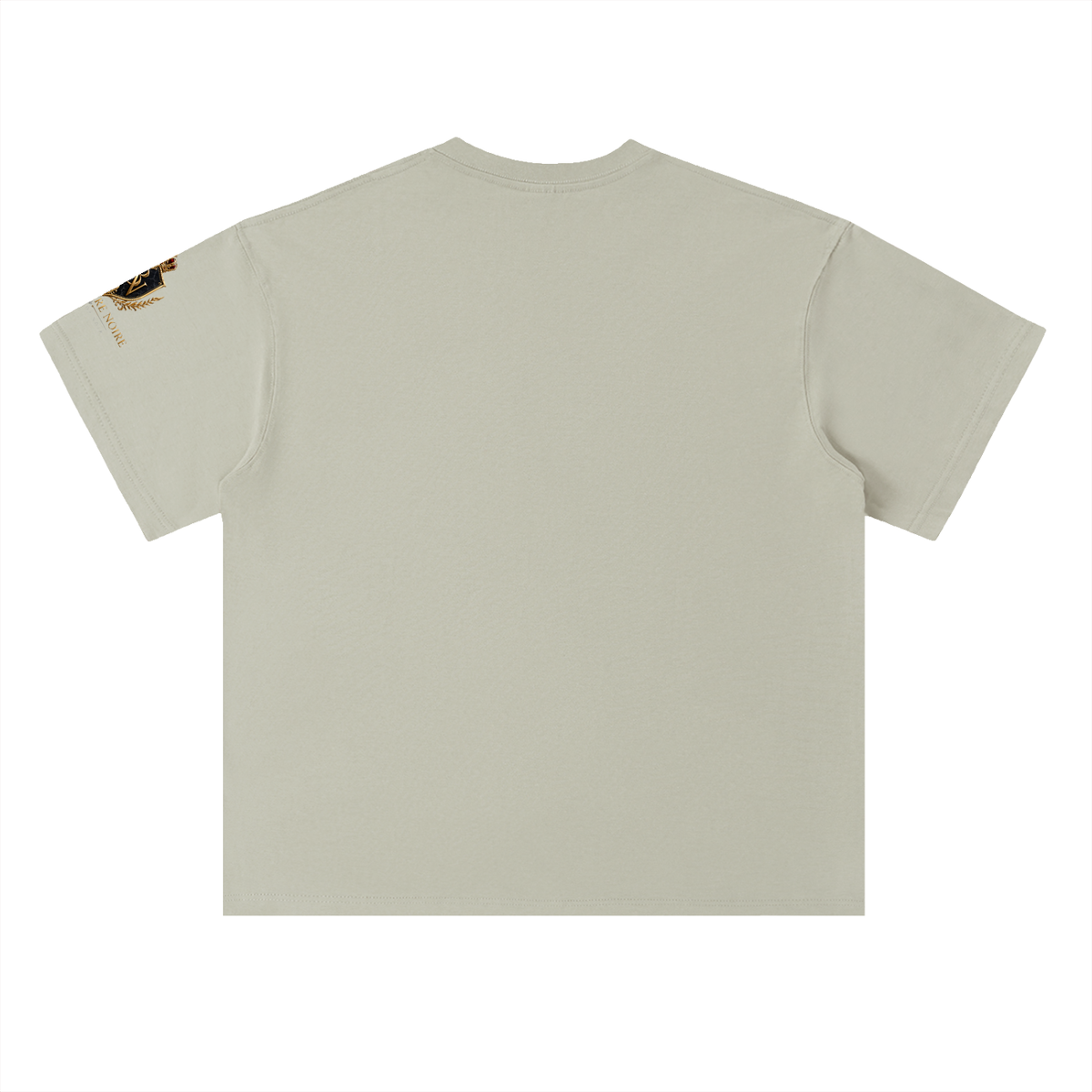 Belvedere Noire Heavyweight Drop Shoulder T-Shirt — Unisex Pure Cotton Oversized Tee