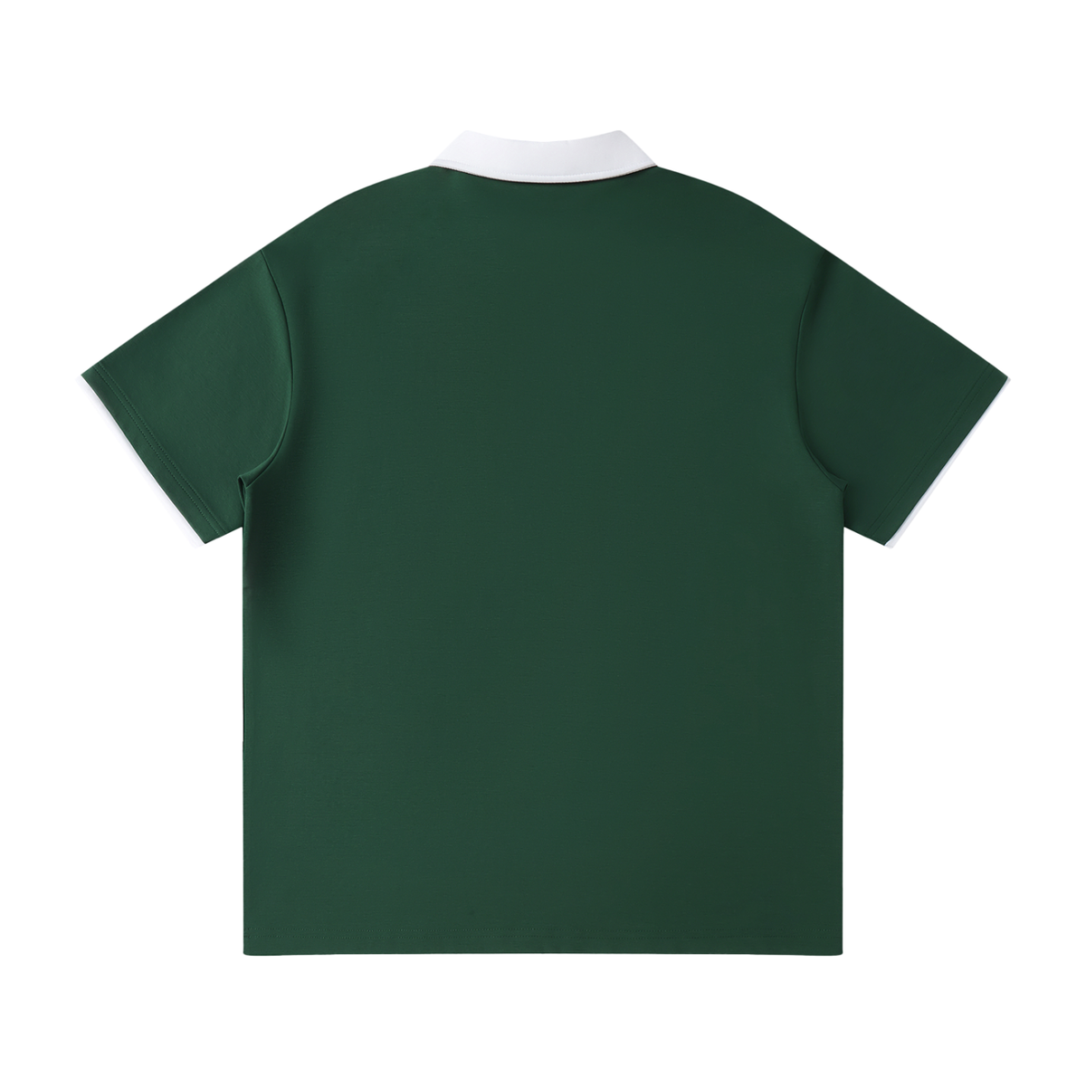 Belvedere Noire Contrast Collar Raglan Polo Shirt in wine red