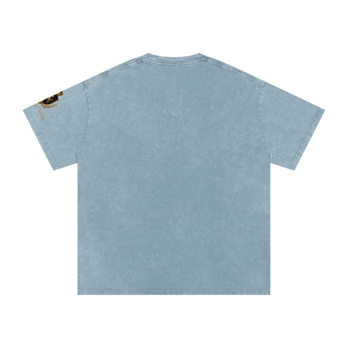 Belvedere Noire Snow Washed Oversized Cotton T-Shirt — Unisex 250gsm Vintage Wash Tee