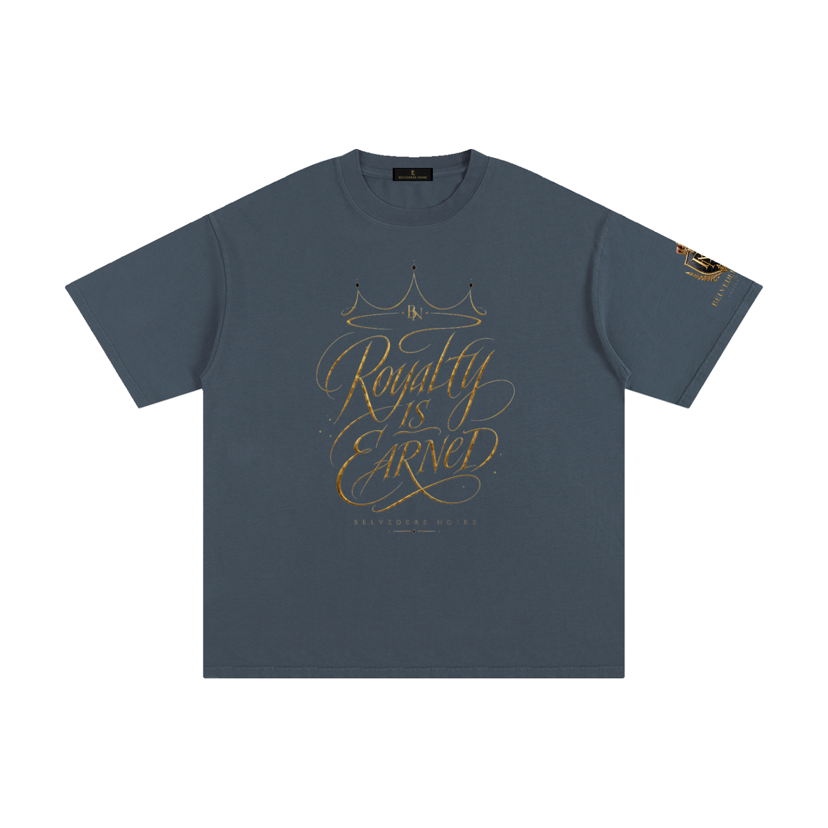 Belvedere Noire Pure Cotton T-Shirt — Unisex 230gsm Everyday Streetwear Tee