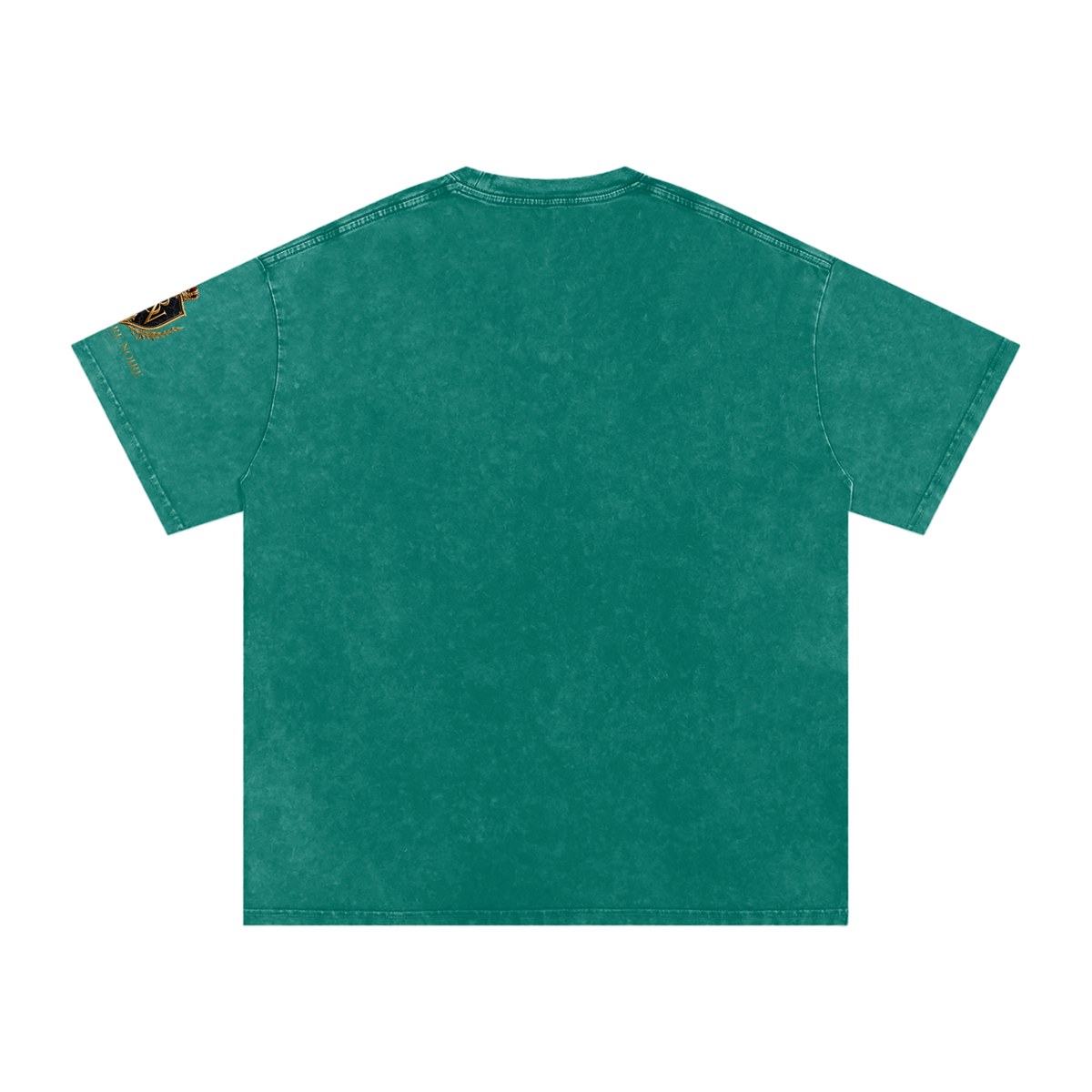Belvedere Noire Snow Washed Oversized Cotton T-Shirt — Unisex 250gsm Vintage Wash Tee