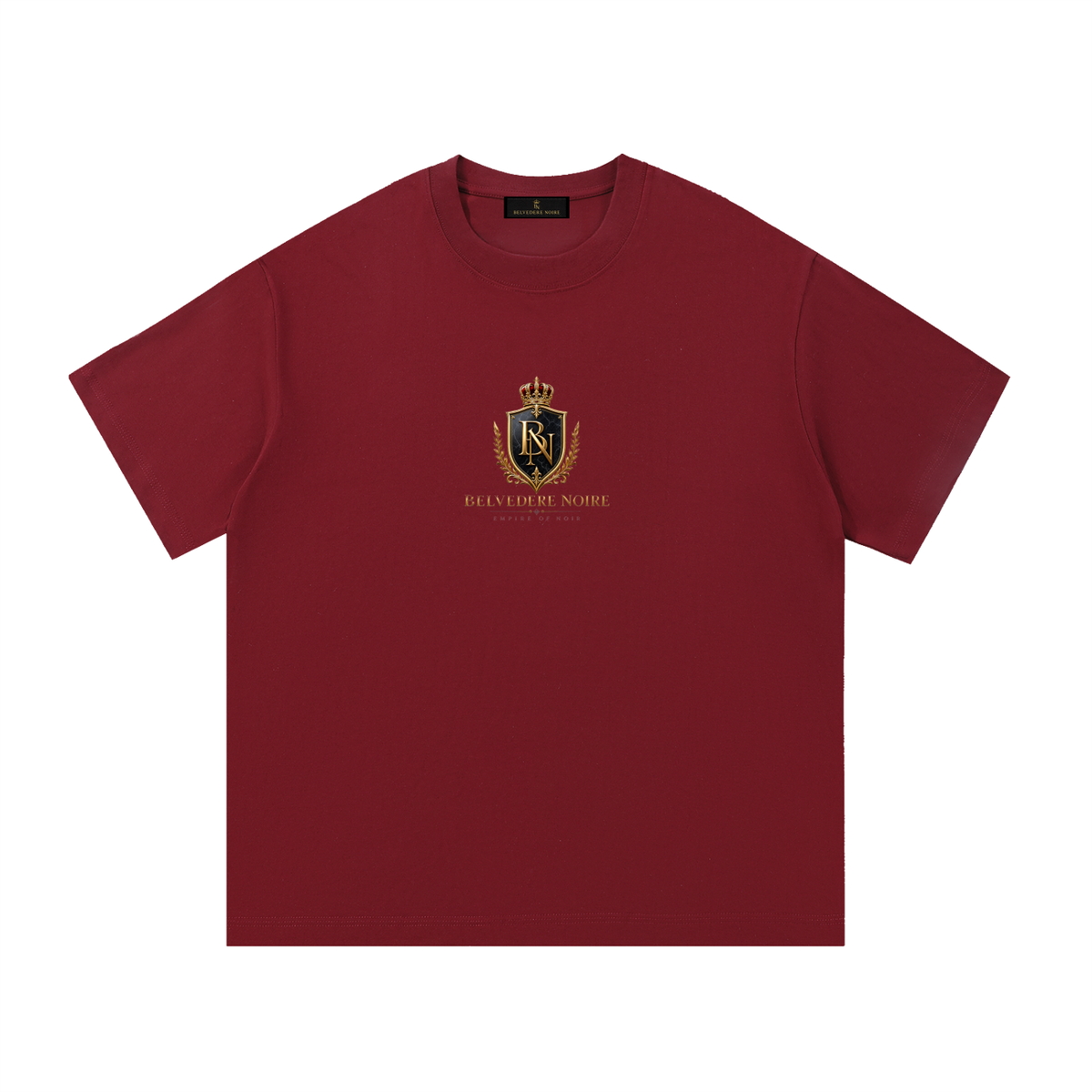 Belvedere Noire Essential Cotton T-Shirt — Unisex 260gsm Oversized Streetwear Tee