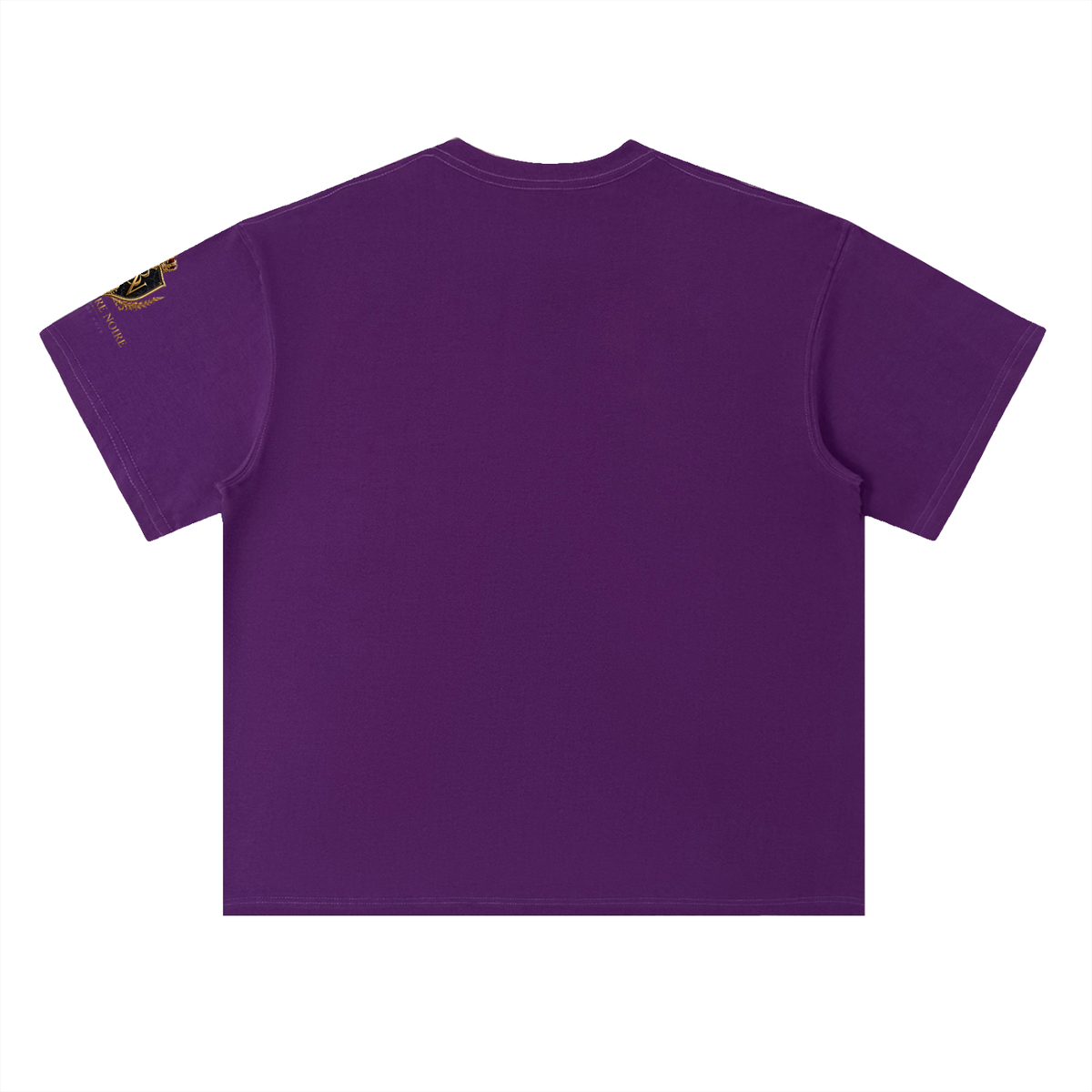 Belvedere Noire Heavyweight Drop Shoulder T-Shirt — Unisex Pure Cotton Oversized Tee