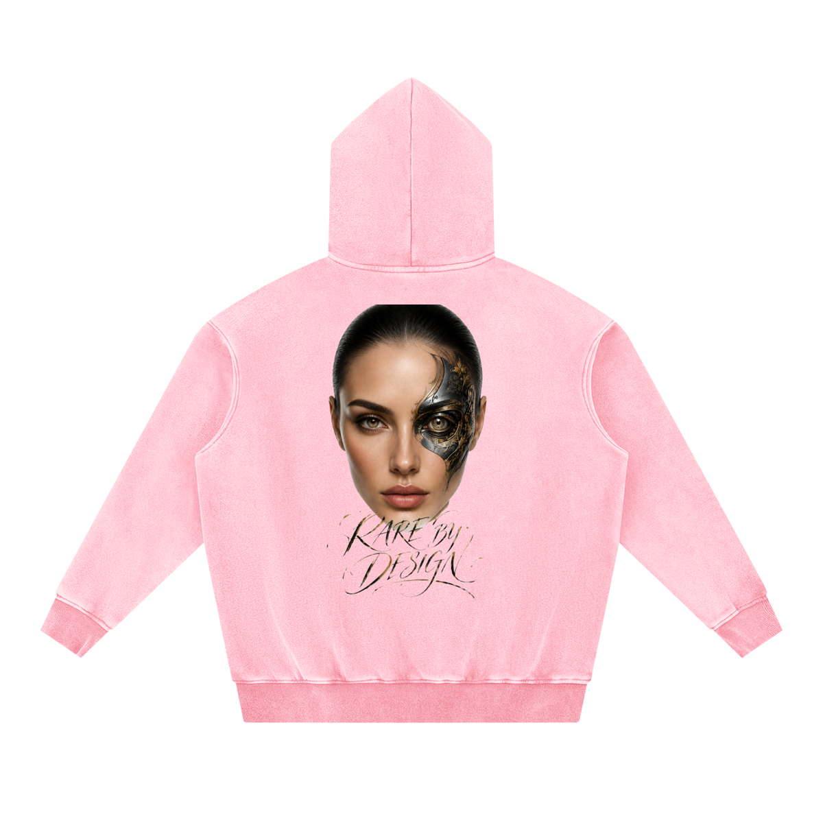 Belvedere Noire Snow Wash Fleece Oversized Hoodie — Unisex 355gsm Washed Streetwear Hoodie