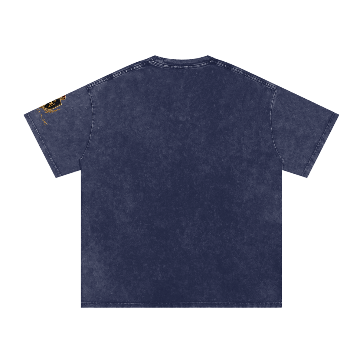 Belvedere Noire Snow Washed Oversized Cotton T-Shirt — Unisex 250gsm Vintage Wash Tee